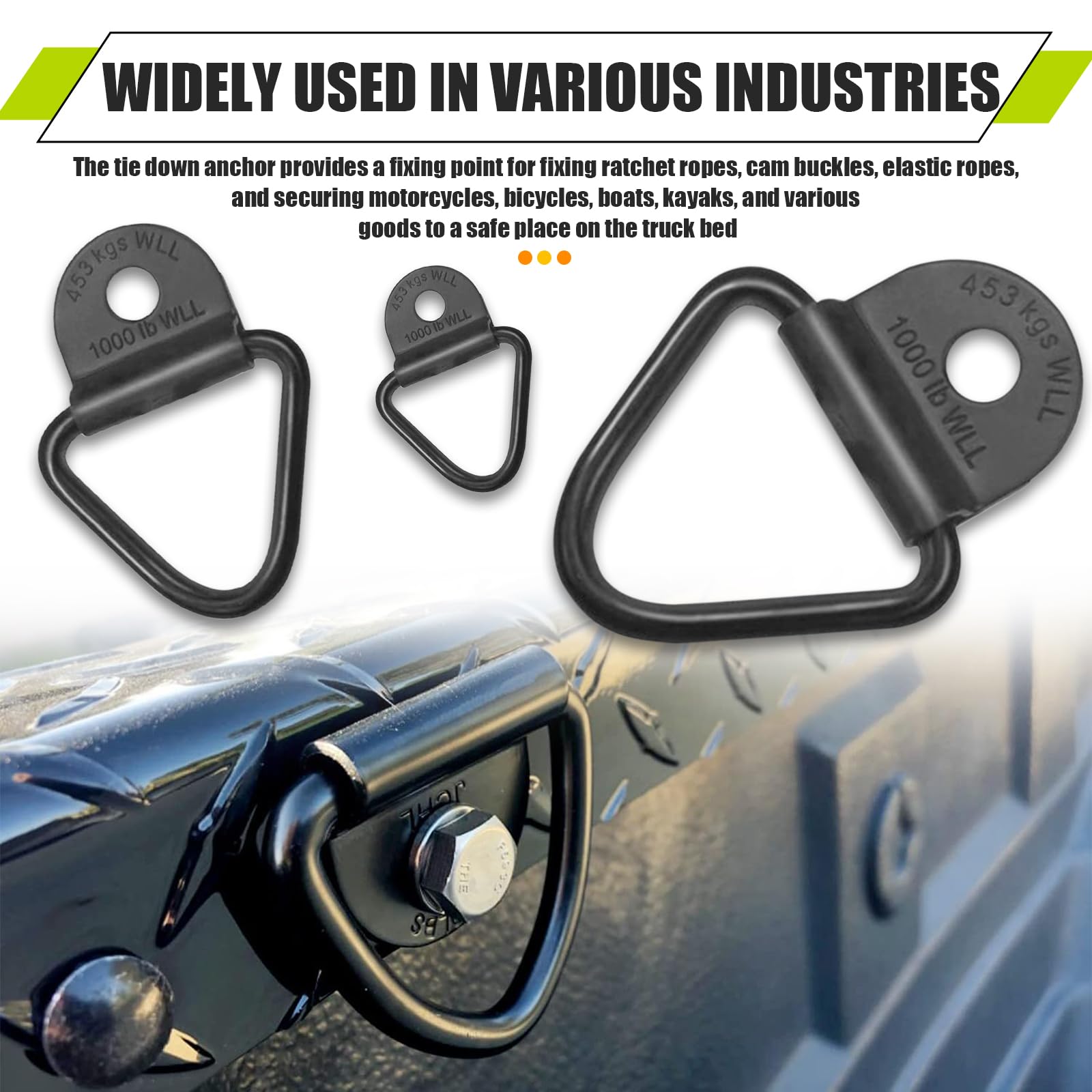 タイダウン アンカーフック トンネルフック 4個セットアメ車 トラック