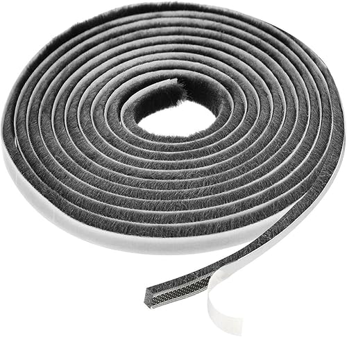 Burlete autoadhesivo para puertas correderas y puertas laterales del marco 1132 pulgadas x 316 pulgadas x 16.5 pies, burlete autoadhesivo para