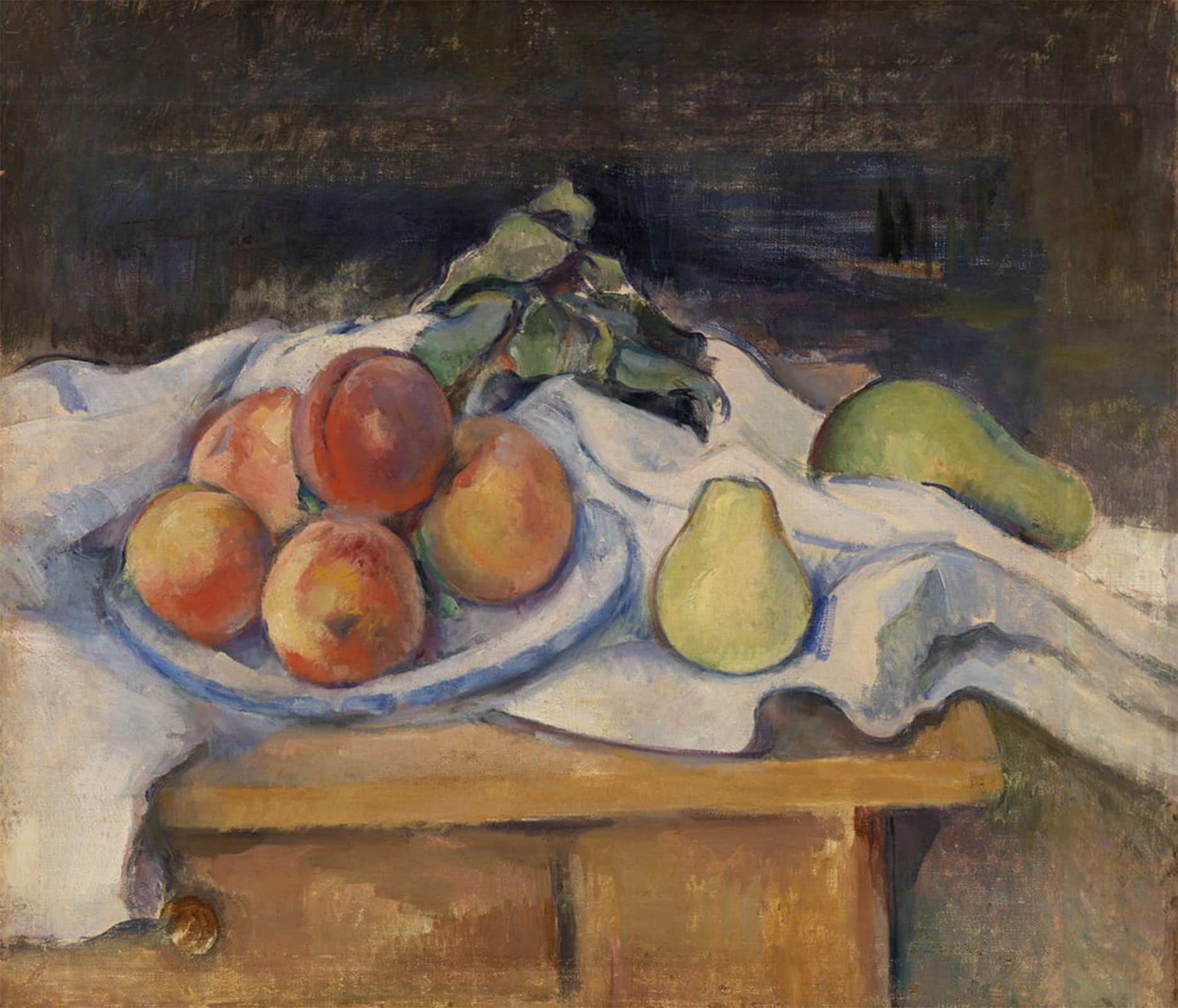ARTXLXXBN Famous Prints Artwork Pictures Poster Painting Art Fruit on a Table by Paul Cézanne Artwork Landscape Pictures for Home Decor 60x90cm