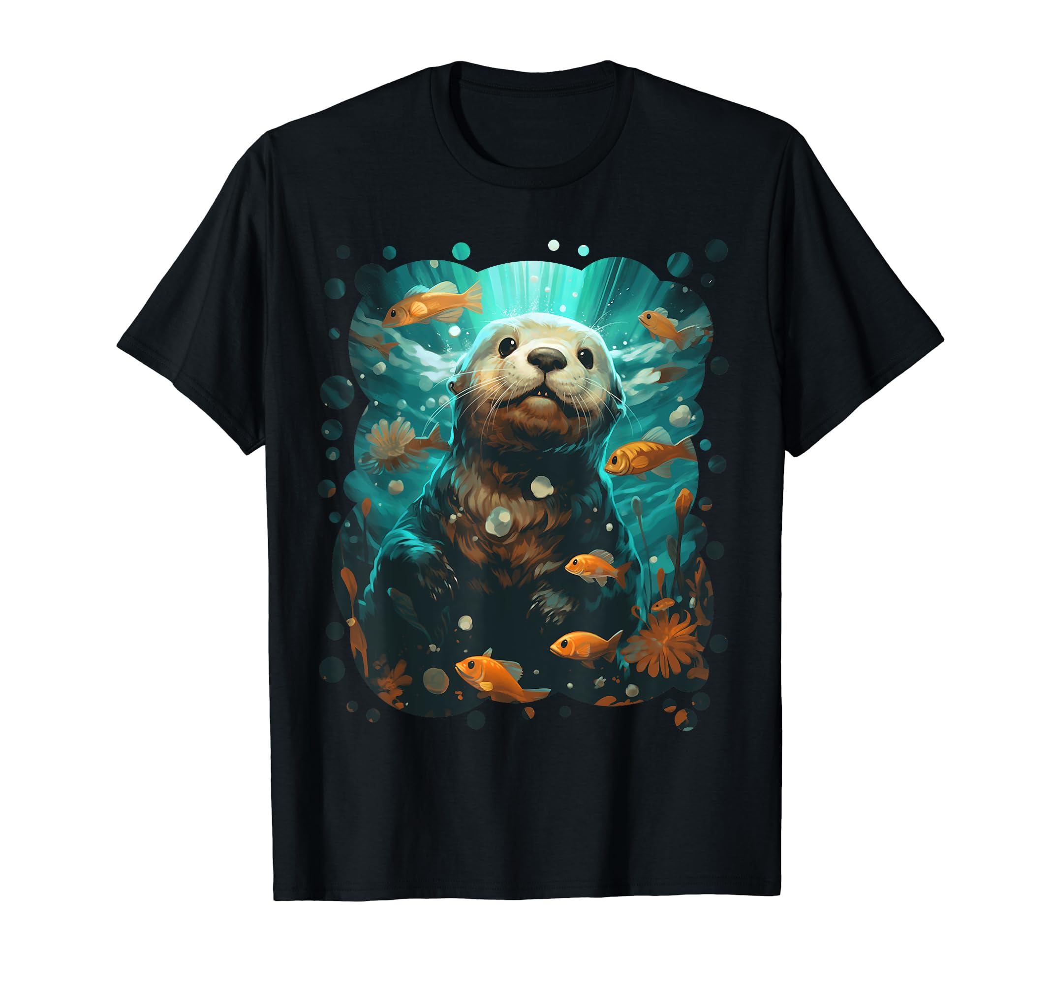 Otto's Otter OasisCute Sea Otter Animal Nature Lovers Graphic T-ShirtOEKO-TEX STANDARD 100