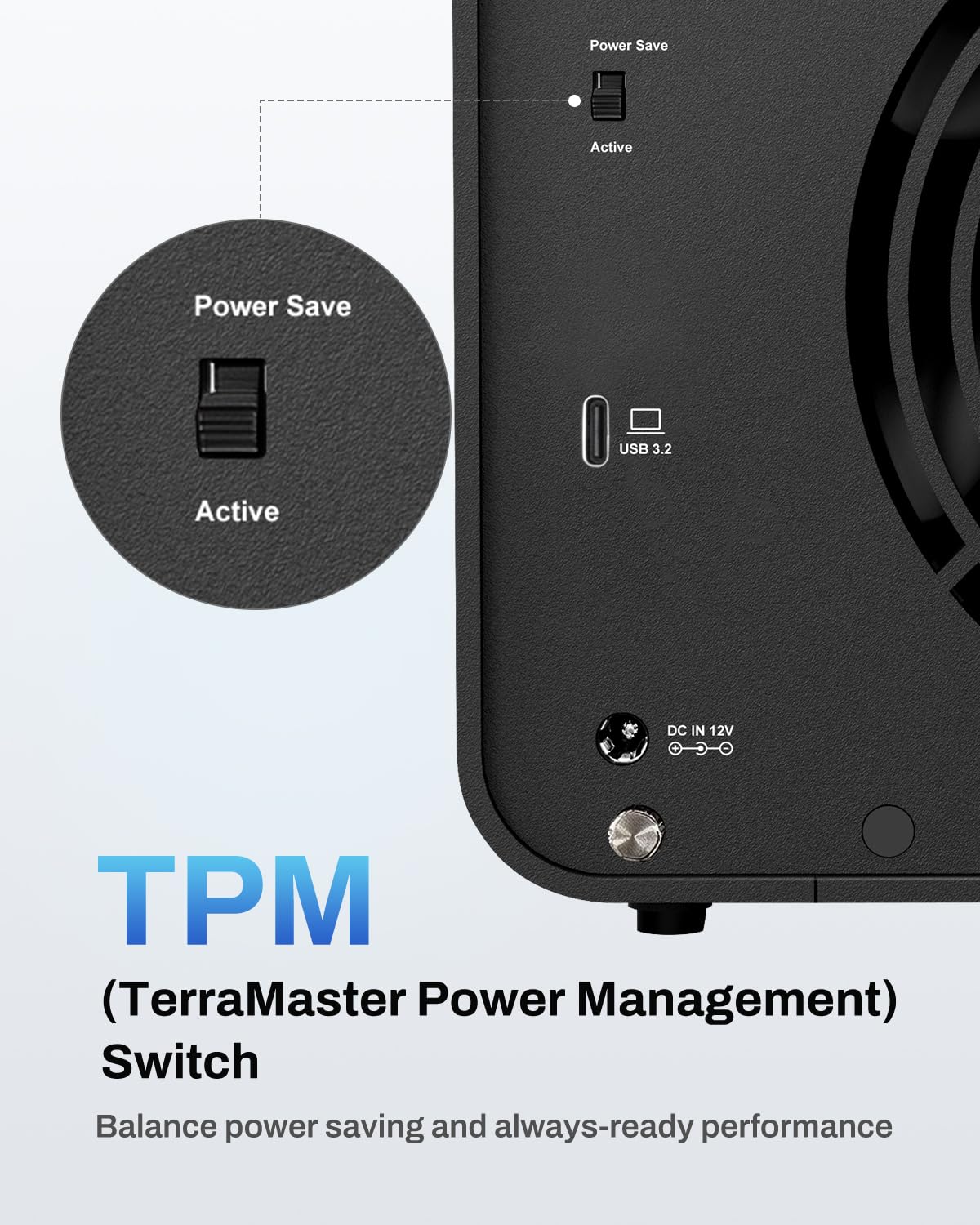 TERRAMASTER D8 Hybrid 2 HDD NVMe Enclosure - 4 HDD + 4 NVMe SSD, USB 3.2 Gen 2 10Gbps Type-C USB Storage, 8 dischi singoli supportati, Plug and Play (senza disco)