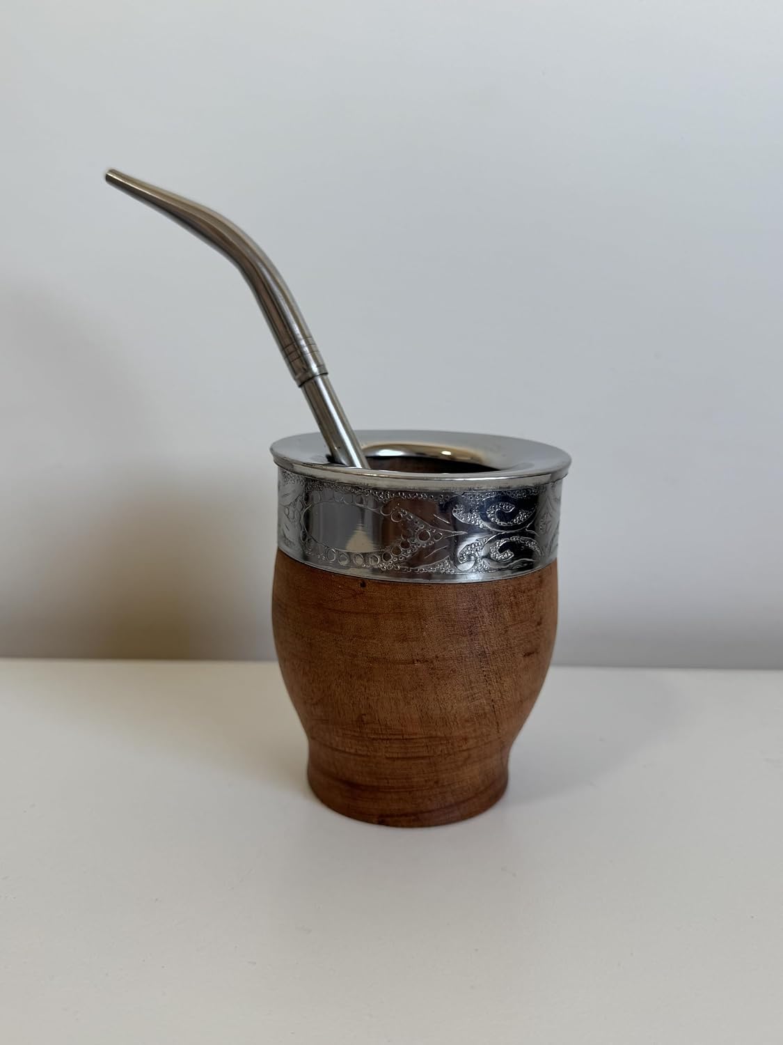 Imperial Argentino Algarrobo, With Straw Tea Gourd Mug One Bombilla Mate Imperial Argentino Algarrobo, Wood Mate, With Straw Tea Gourd Mug One Bombilla (small)