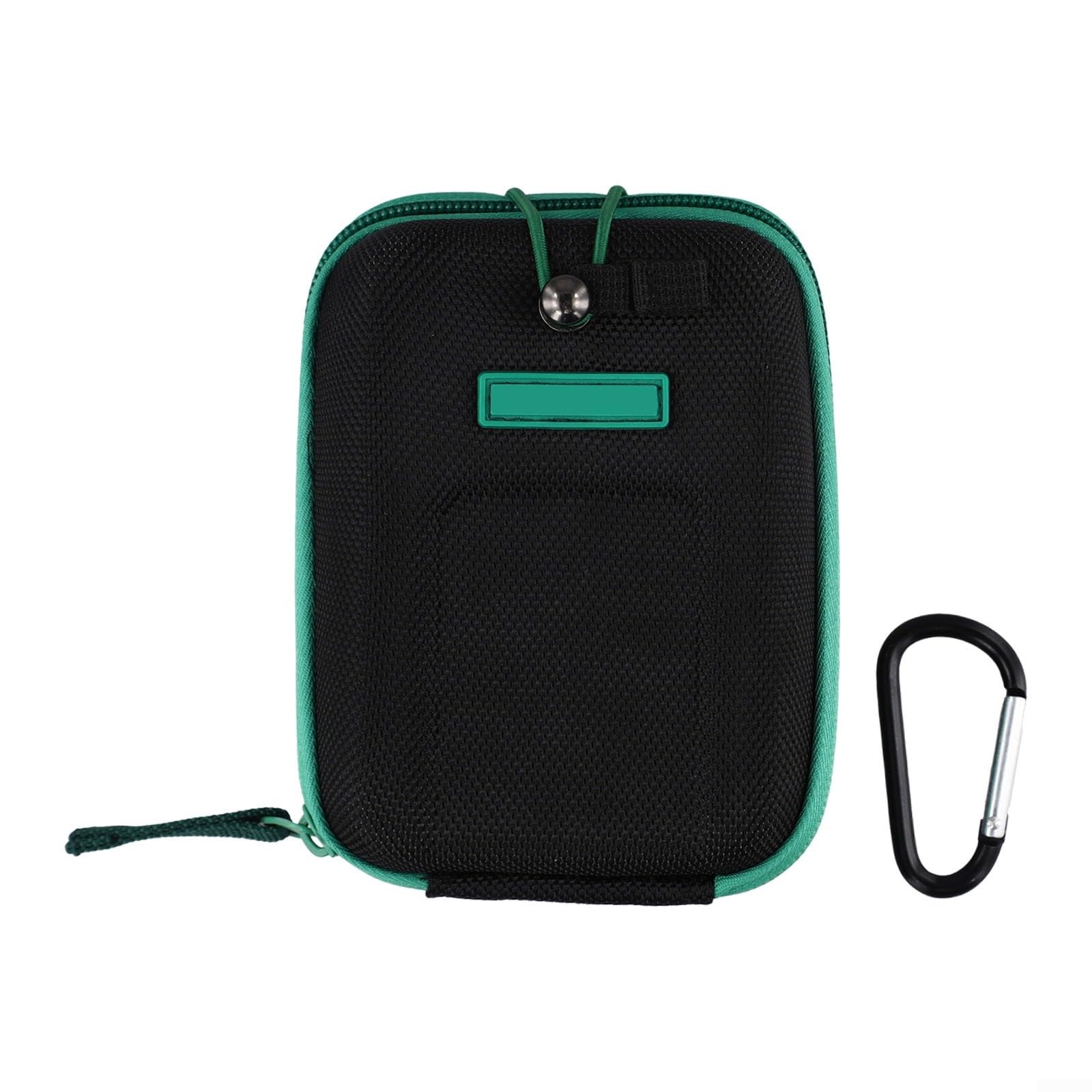 Estuche rígido para telémetro de golf, 9x14x5cm EVA bolsa protectora con mosquetón para almacenamiento de cámara de caza