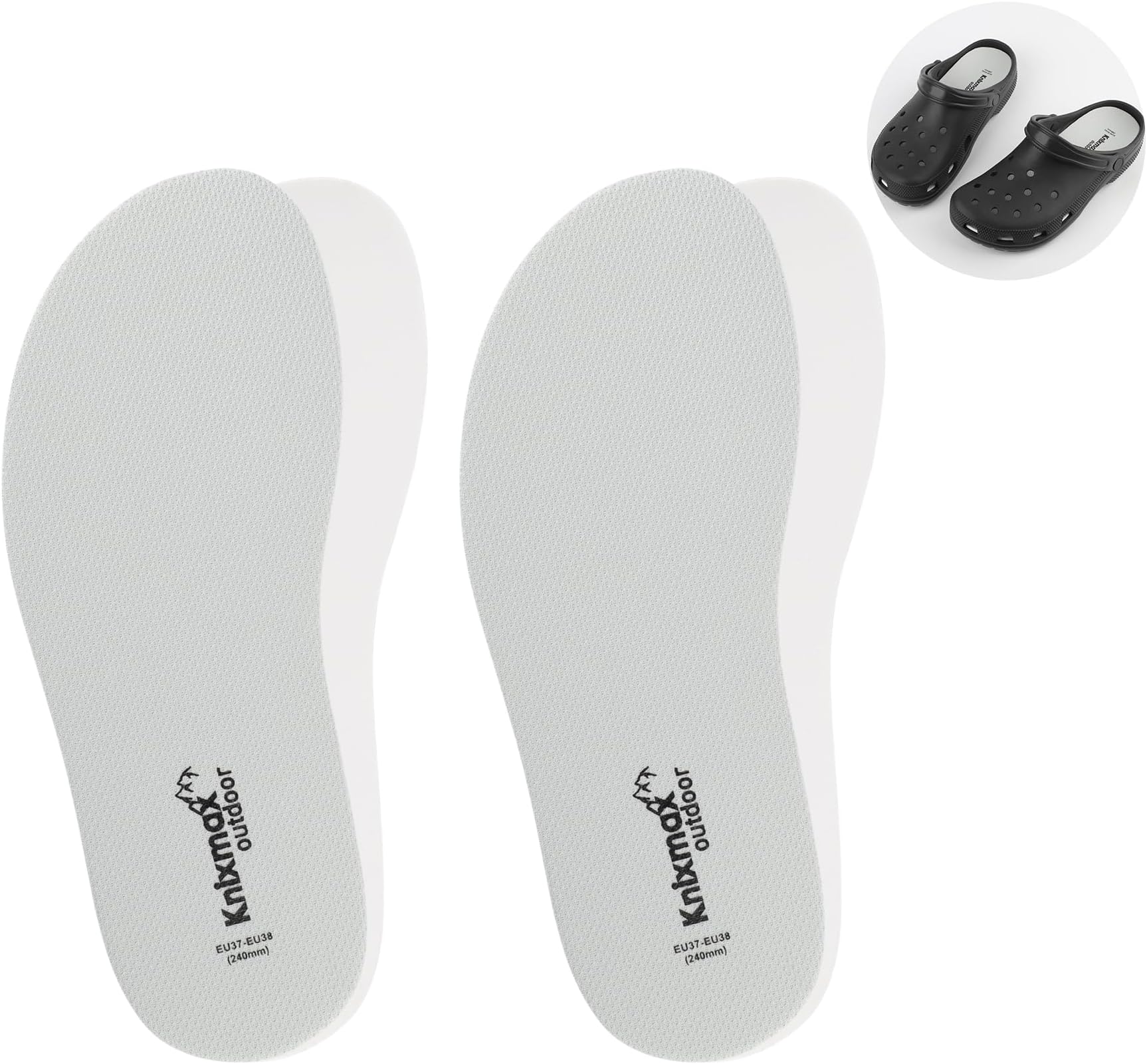 2 Pair Shoe Insoles for Clogs Garden Inserts