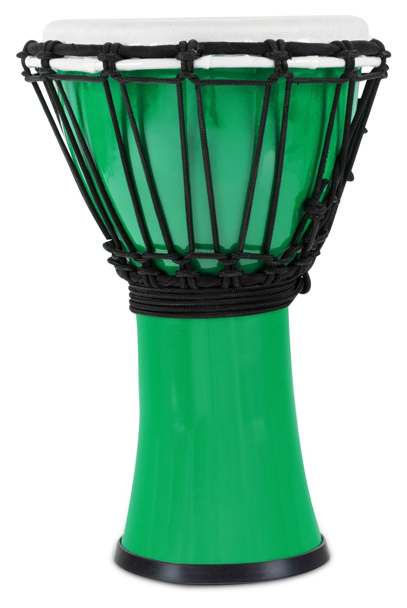 XDrum Primero Junior 31cm Djembe aus PVC - Korpus aus Kunststoff mit traditionellem Stimmsystem - Kompakt und leicht, somit ideal für Kinder und Einsteiger - grün