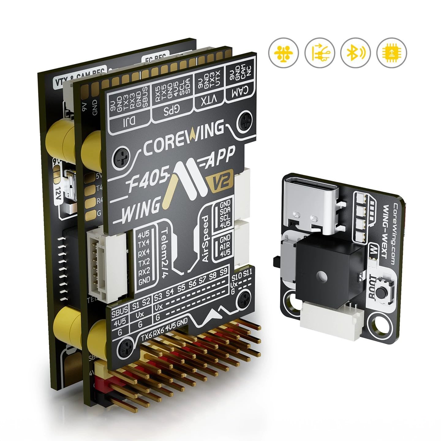 Amazon.com: F405 Wing Fixed Wing Flight Controller Support INAV