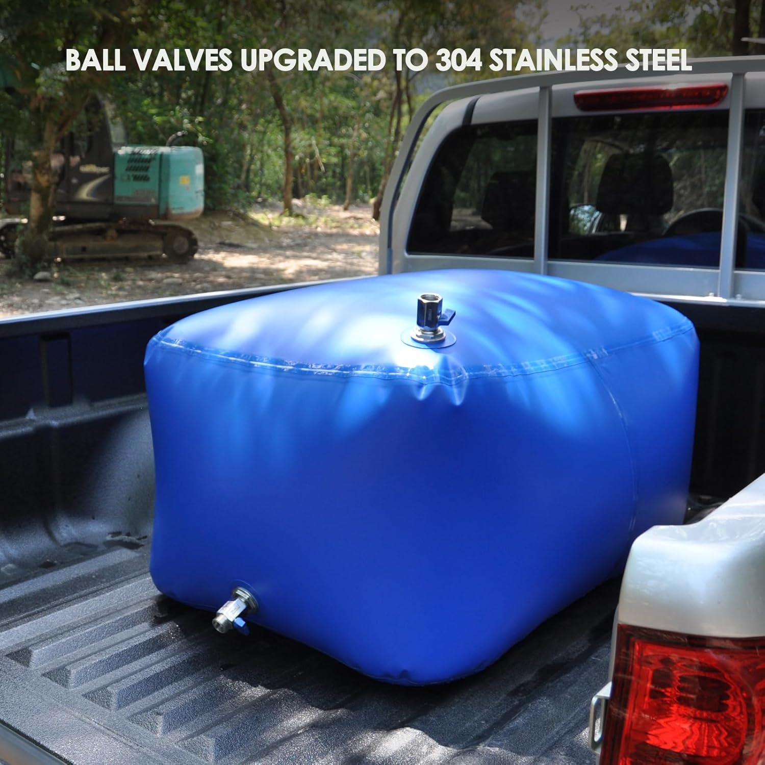 TPU Water Bladder, 100 Gallon BPA Free Potable Water Storage Tank for Drinking, Portable Collapsible Water Reservoir for RV, Truck, Camping, Garden, Emergency - Food Grade, Light Weight