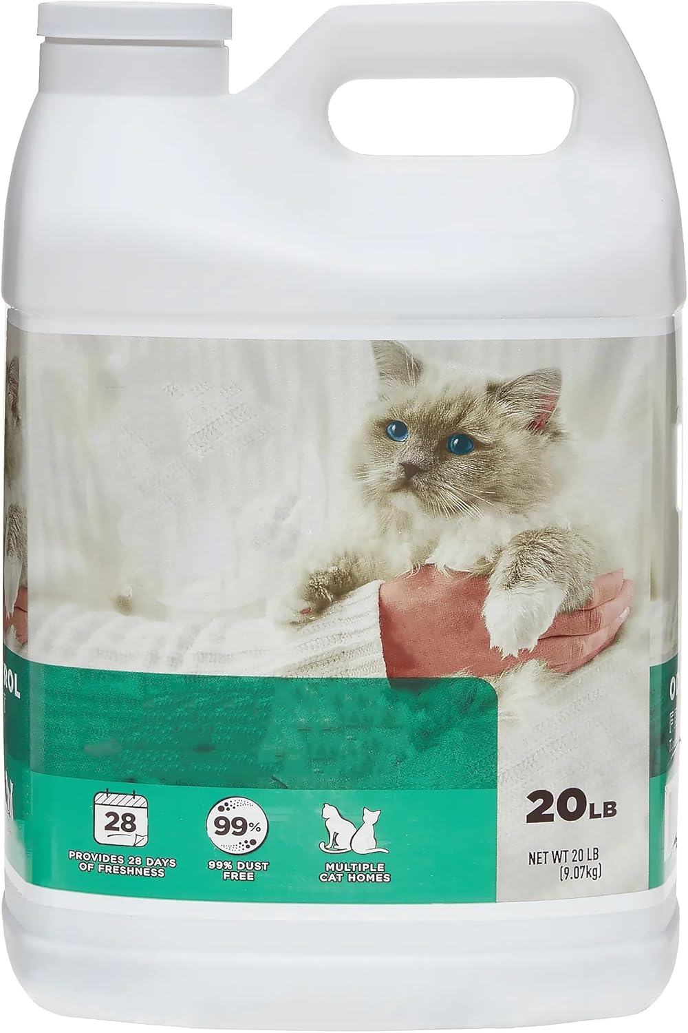 (2 Pack) Scoopable Tight Clumping Cat Litter, Fresh Scent, 20 lb,Long-Lasting Fresh-Scented,99% dust Free,Easy to Clean