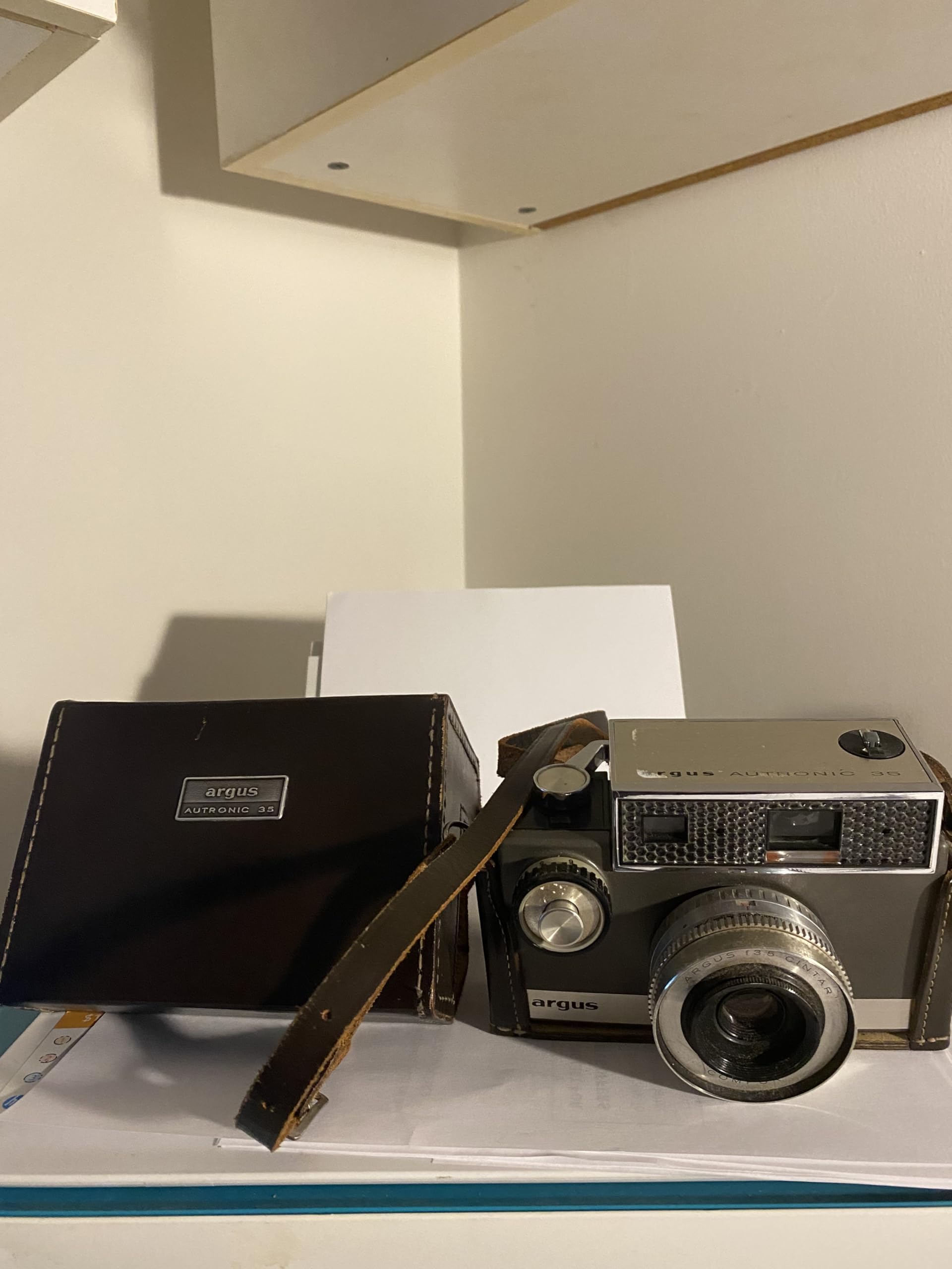 Vintage 35mm Argus Camera with 50 mm Argus Coated Cintar f/3.5 Lens