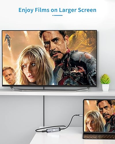 Miniatura 2 de Adaptador USB C a HDMI adaptador Sniokco tipo C a HDMI para oficina en casa compatible con MacBook Pro MacBook Air Pixelbook Surface Pro Pad Air XPS