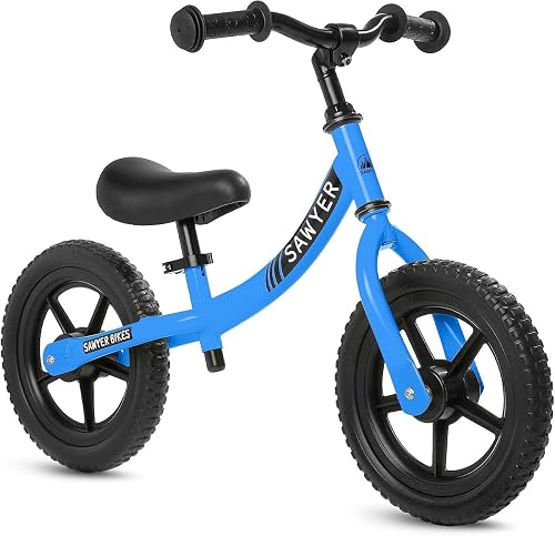 Sawyer Bikes - Bicicleta Sin Pedales Ultraligera - Niños 2, 3, 4 y 5 Años (Azul)