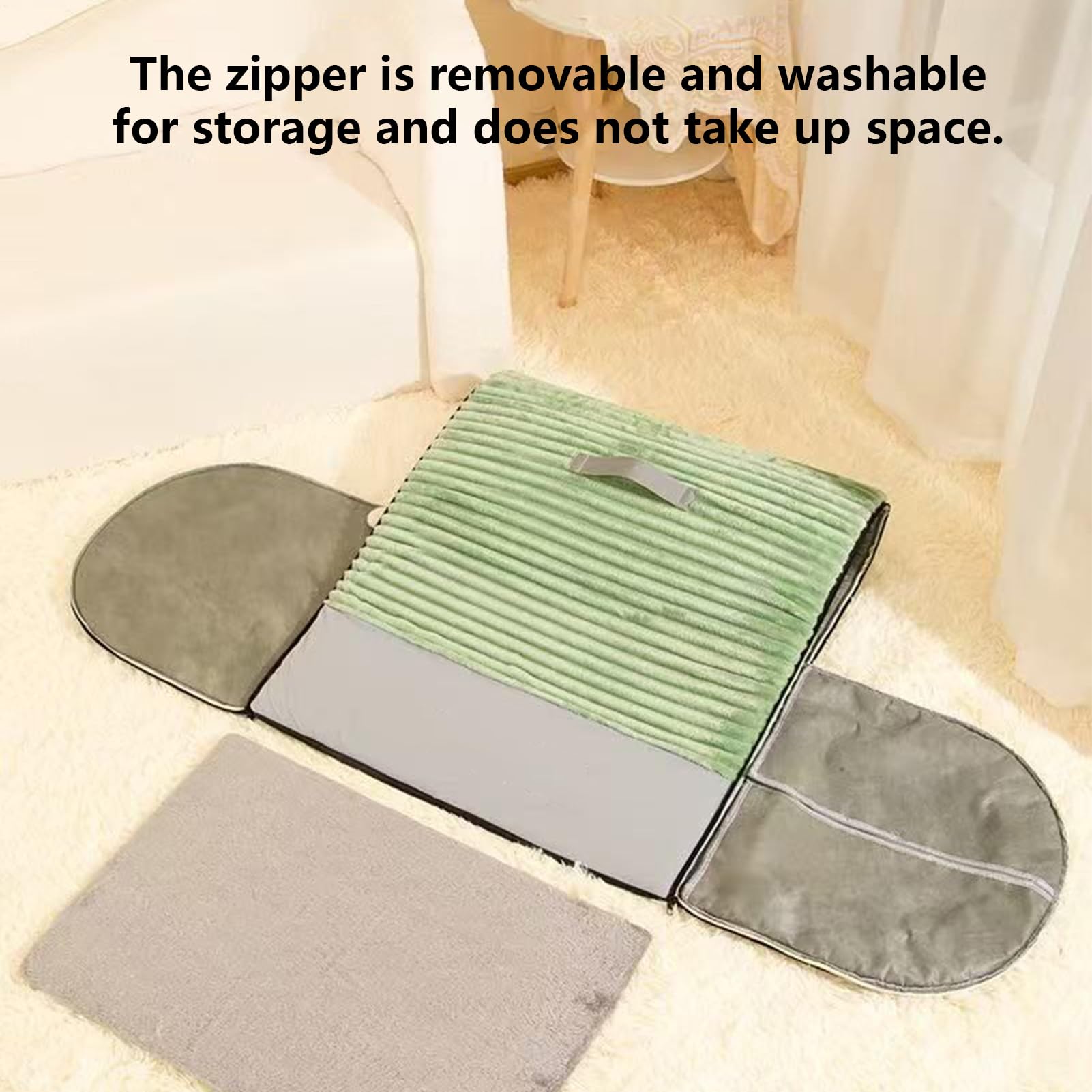 سرير قطط مغلق، عش للحيوانات الاليفة قابل للازالة - سرير منزل للقطط قابل للغسل - للجراء والحيوانات الصغيرة في المنزل وغرفة المعيشة وغرفة النوم ومنطقة اللعب والشقة