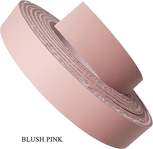 Miniatura 8 de Tiras de cuero de 34 pulgadas de ancho y 72 pulgadas de largo, 6-7 onzas (0.094-0.110 in), tiras de cuero Latigo ideales para cinturones, collares,