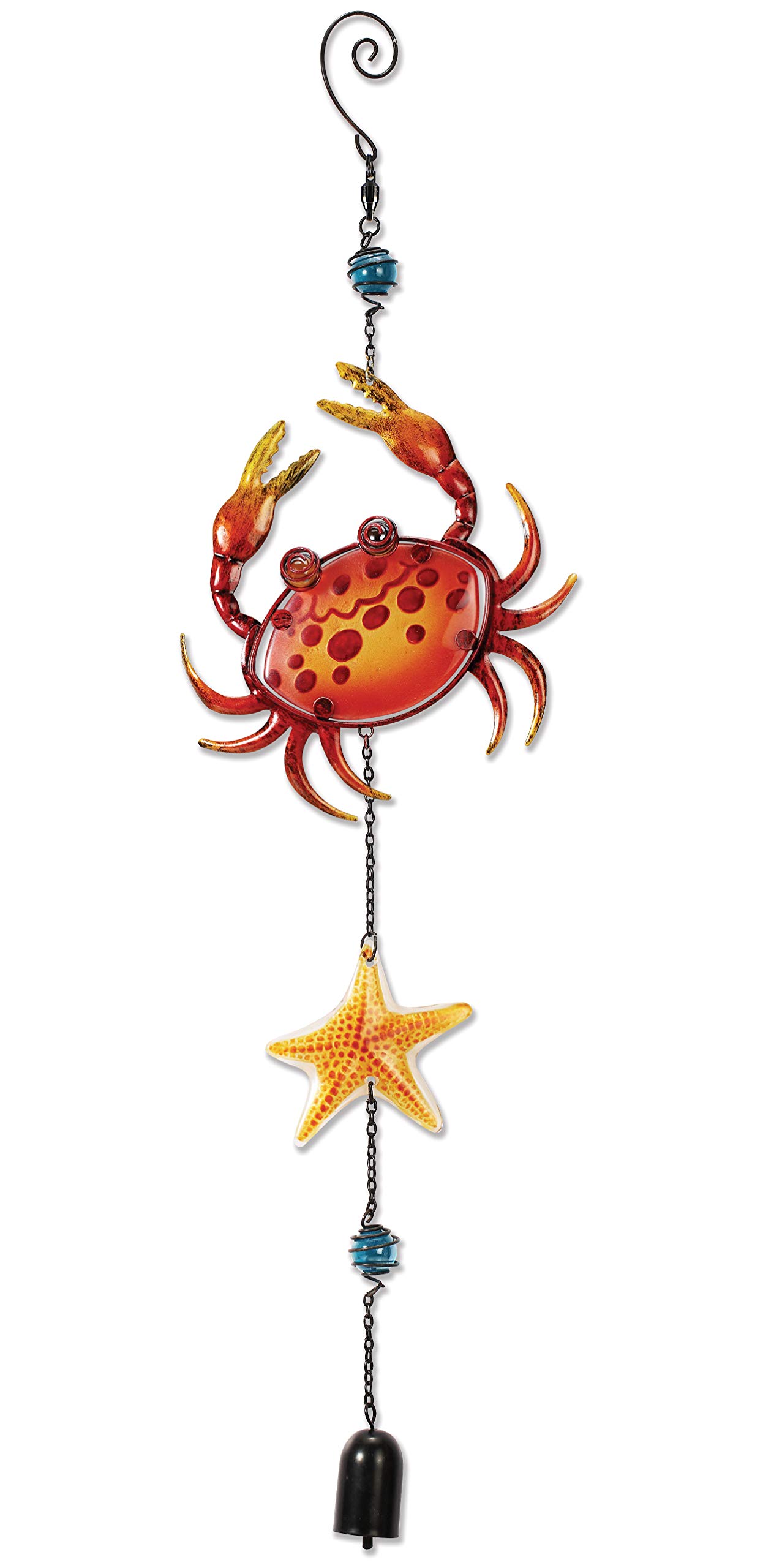 Sunset Vista Designs Metal and Glass Crab and Star Fish Suncatcher