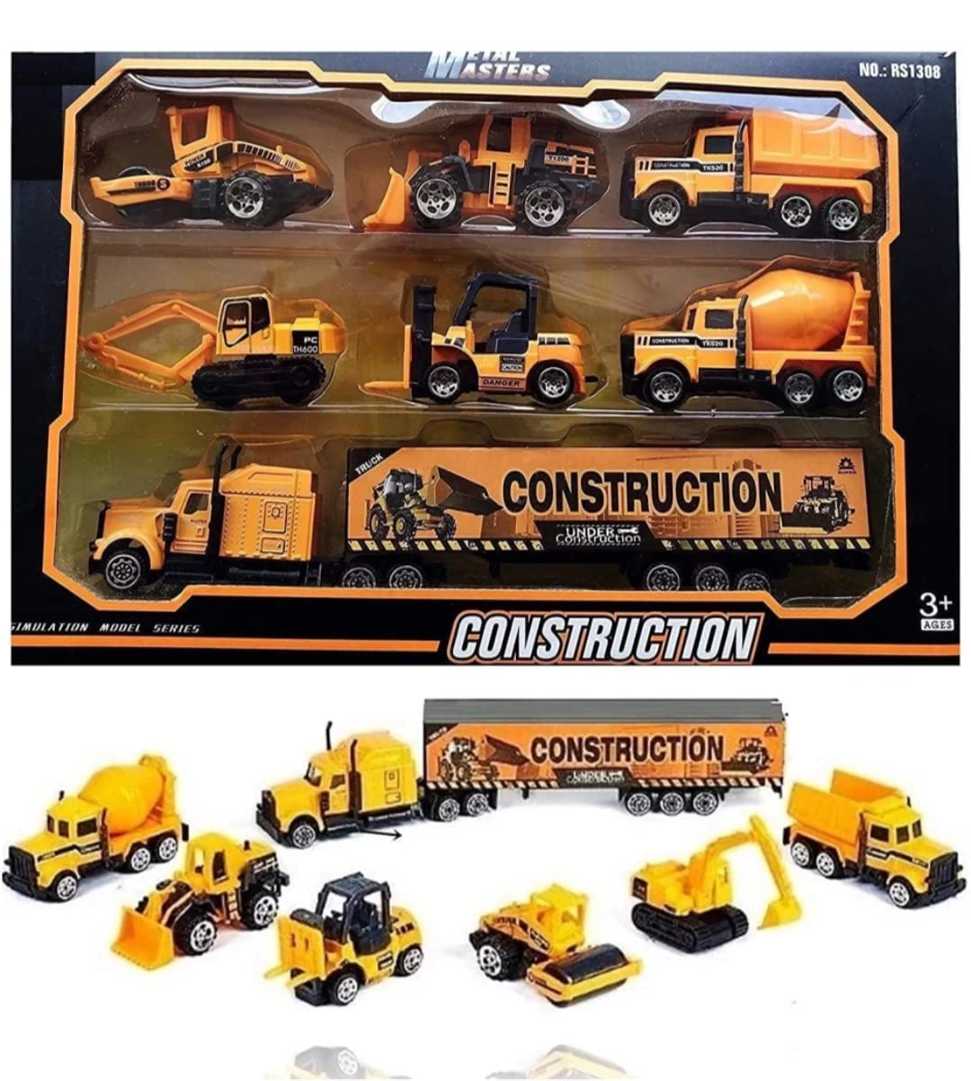 Hontral Die Cast Metal Construction Vehicle Play Set, Metal Construction Vehicle Toy Set Construction TruckPack of 7 (B0BWYQK6CN) Amazon Price History, Amazon Price Tracker