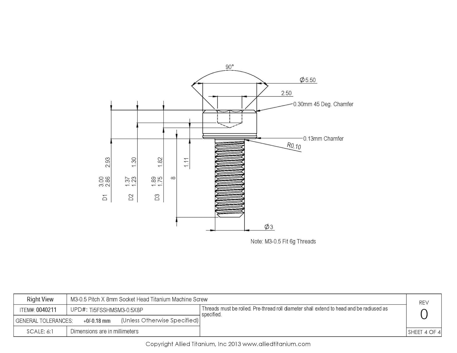 Super Cheap 🛒 Allied Titanium 0040211, (Pack of 12) M3-0.5 Pitch X 8mm Socket Head Titanium Machine Screw, Grade 5 (Ti-6Al-4V) Black Friday - 70% OFF Allied Titanium 0040211, (Pack of 12) M3-0.5 Pitch X 8mm Socket Head Titanium Machine Screw, Grade 5 (Ti-6Al-4V)