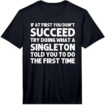 Singleton Funny Surname Family Tree Birthday Reunion Idea Performance T-Shirt