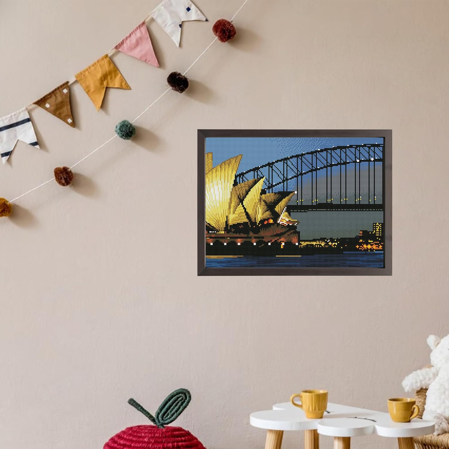 DIAMOND DOTZ Sydney by Night Scenery Diamond Painting Kits for Adults - Diamond Art Kits a Relaxing Creative Craft Kit with Dotz Gems 20"x16"
