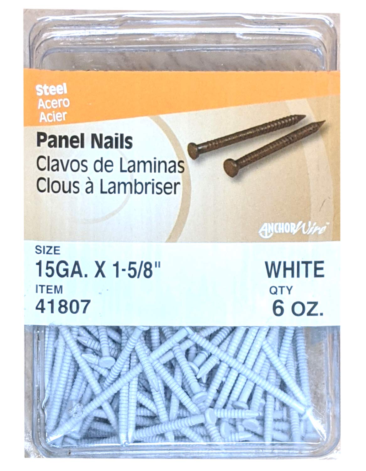 Hillman Panel Nail 1-5/8 WHT 6OZ