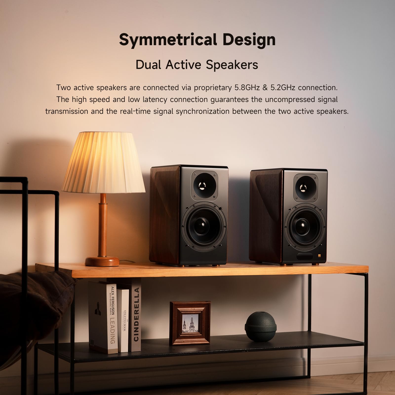 Edifier S3000MKII Sistema 2.0 Altavoces Activos de Estantería, 256W RMS, Altavoces Activos Dobles, Tweeters Magnéticos Planares, Medios de 6,5”, Sonido Hi-Fi de Alta Resolución con DSP