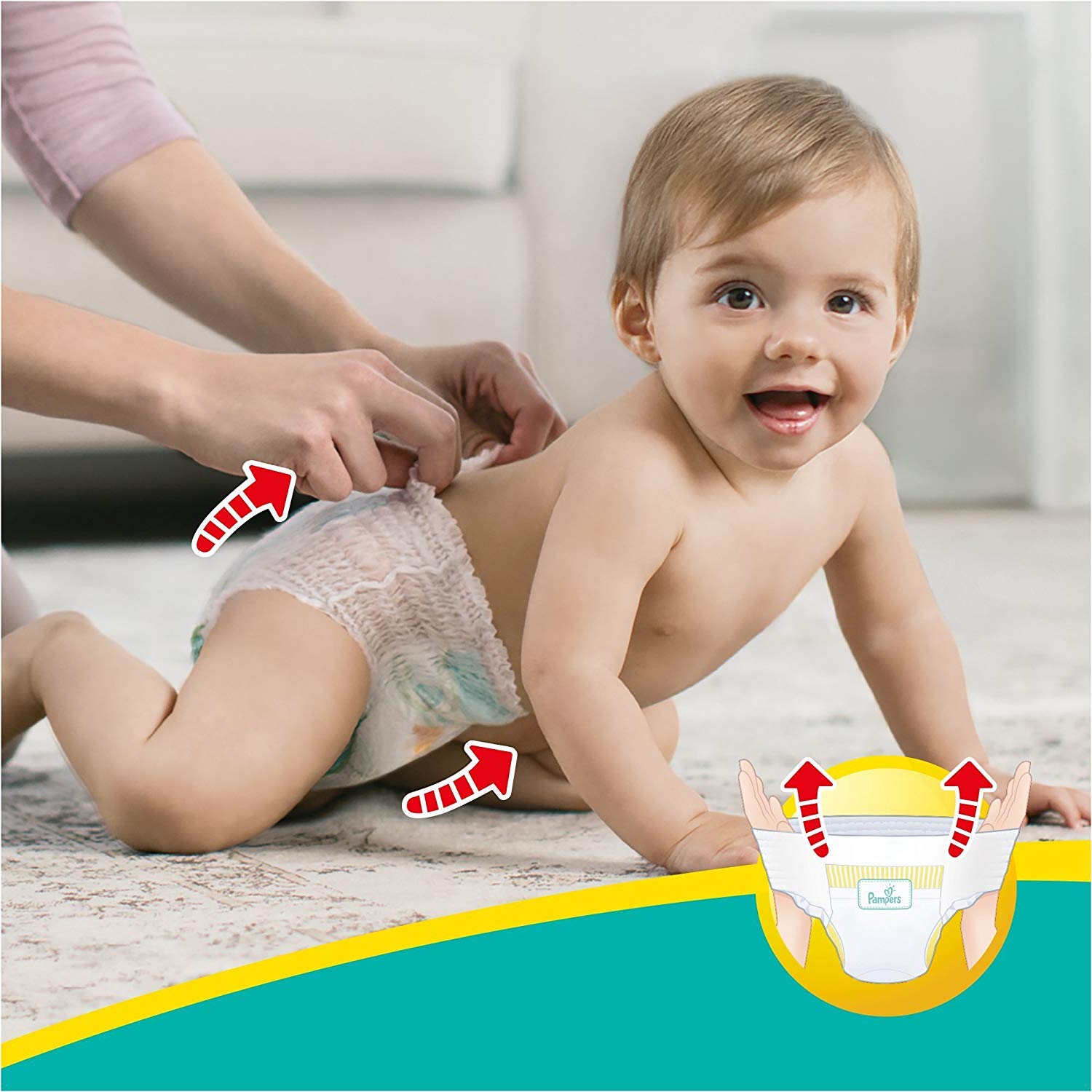 Pampers nouveau-né couches Taille 1 Premium Protection Giant Value Pack de 2 x 72 = 144 conçu spécialement pour votre Peau délicate de bébé