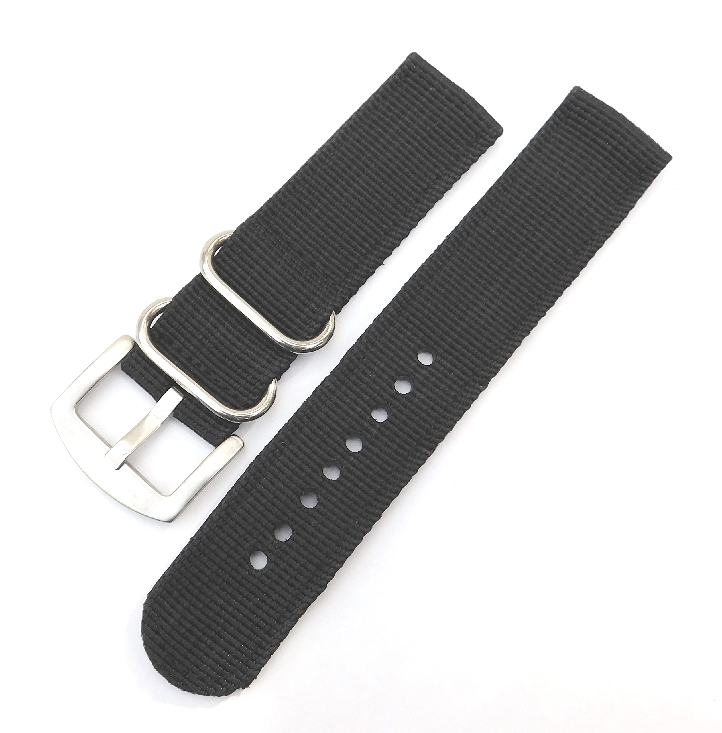 24mm Stech Nylon Two Piece Strap For Watch (Black) Regular Side Bar (B0D14V4FW6) Amazon Price History, Amazon Price Tracker