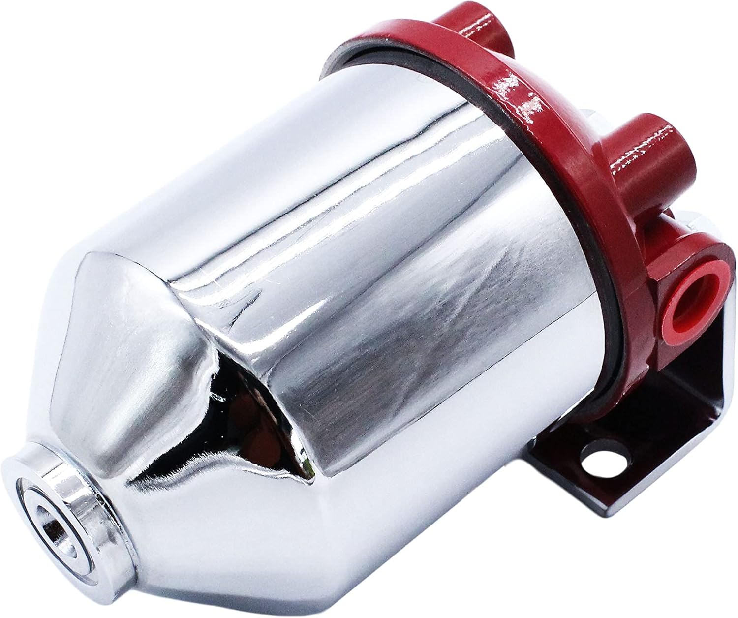 Inline Canister Large Fuel Filter Frame 3/8 NPT Inlet Outlet