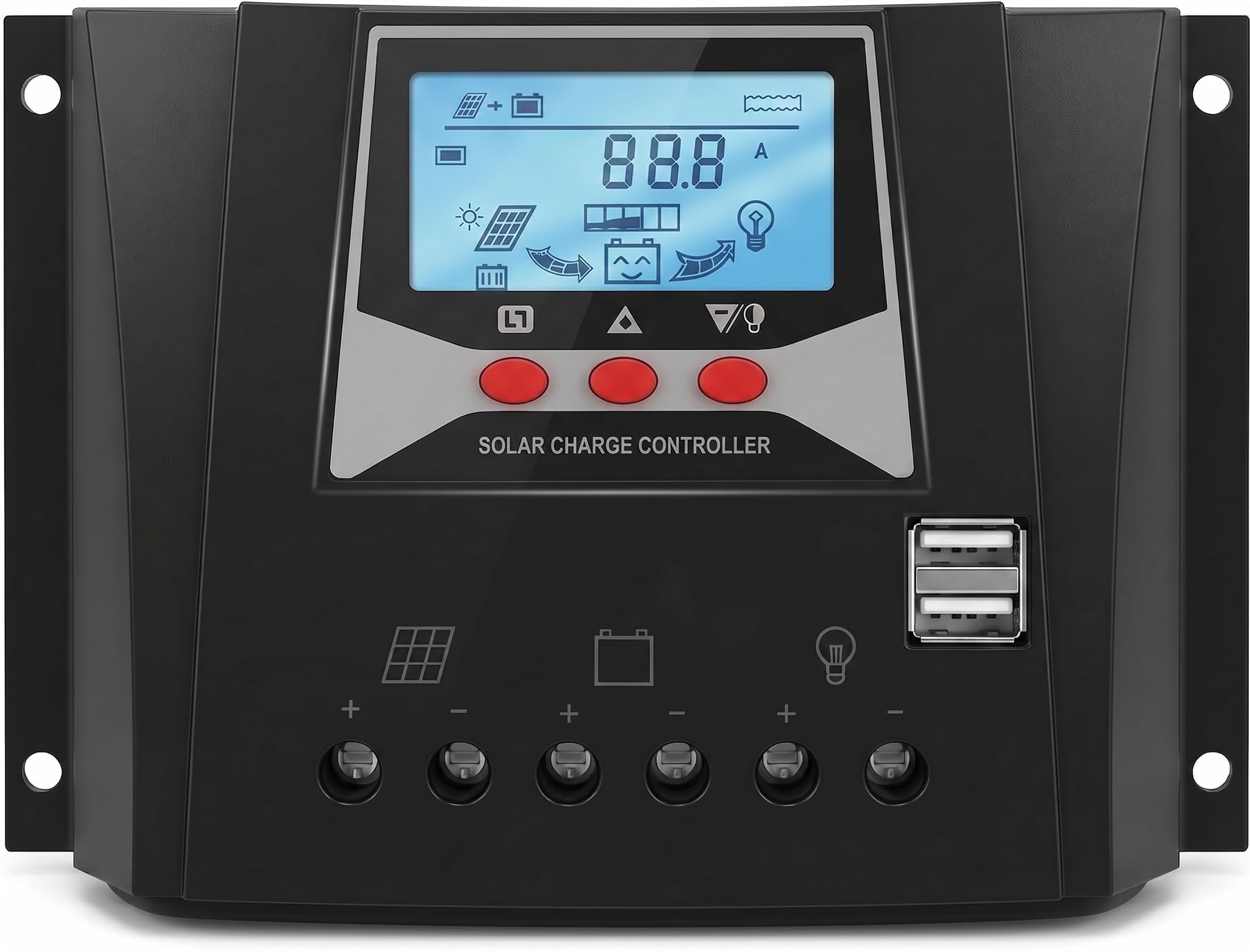 solarny regulator ładowania 50 A 12 V 24 V 36 V 48 V Auto 100 V PV Wejście PWM Regulatory z kompensacją temperatury