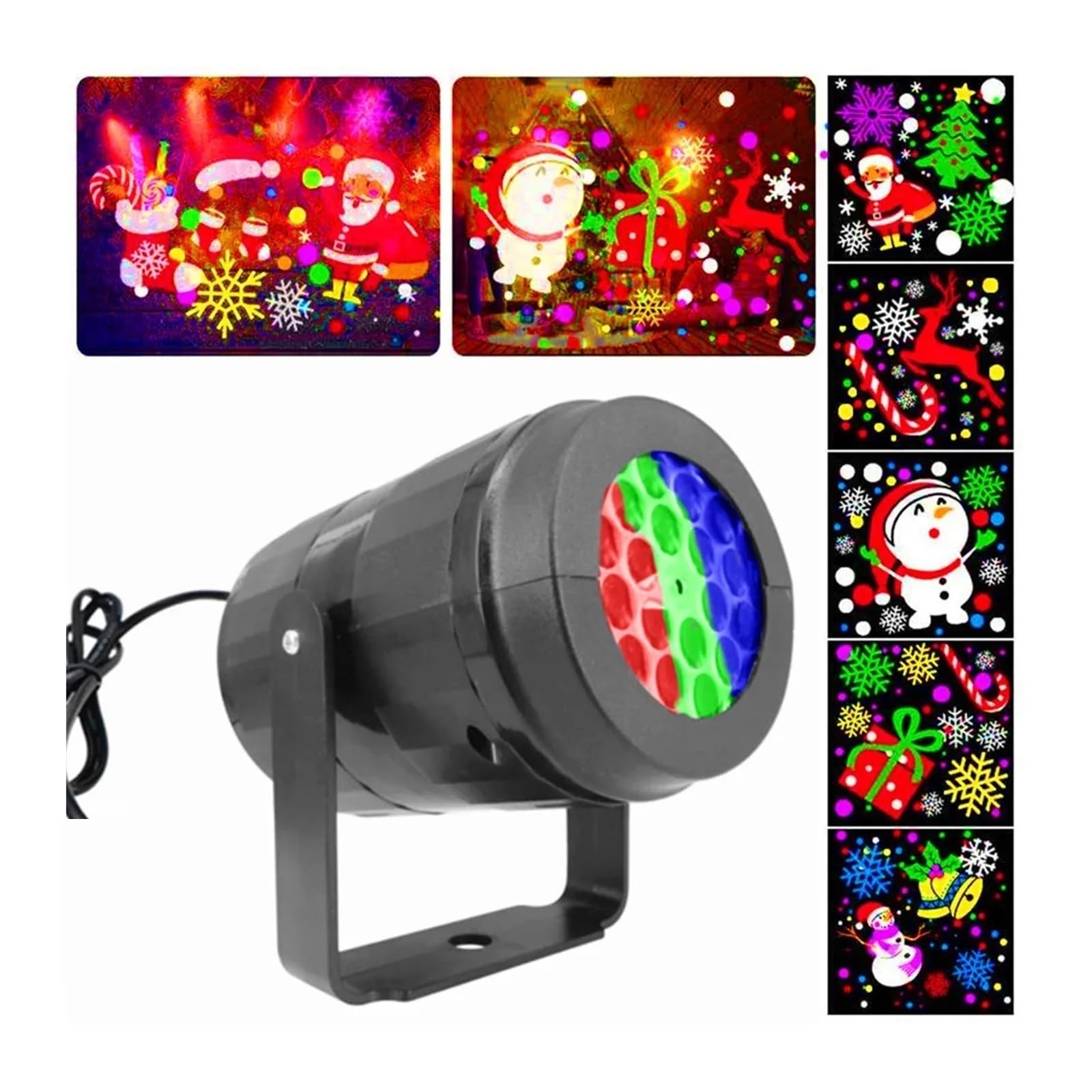Projektorlicht, Halloween-Hologrammprojektor, LED-Projektor, Nachtlicht, Schneeflockenprojektor, Outdoor-Projektorlampe, 360° drehbar, Heim-, Weihnachts-, Fest- und Partydekoration für Hallo
