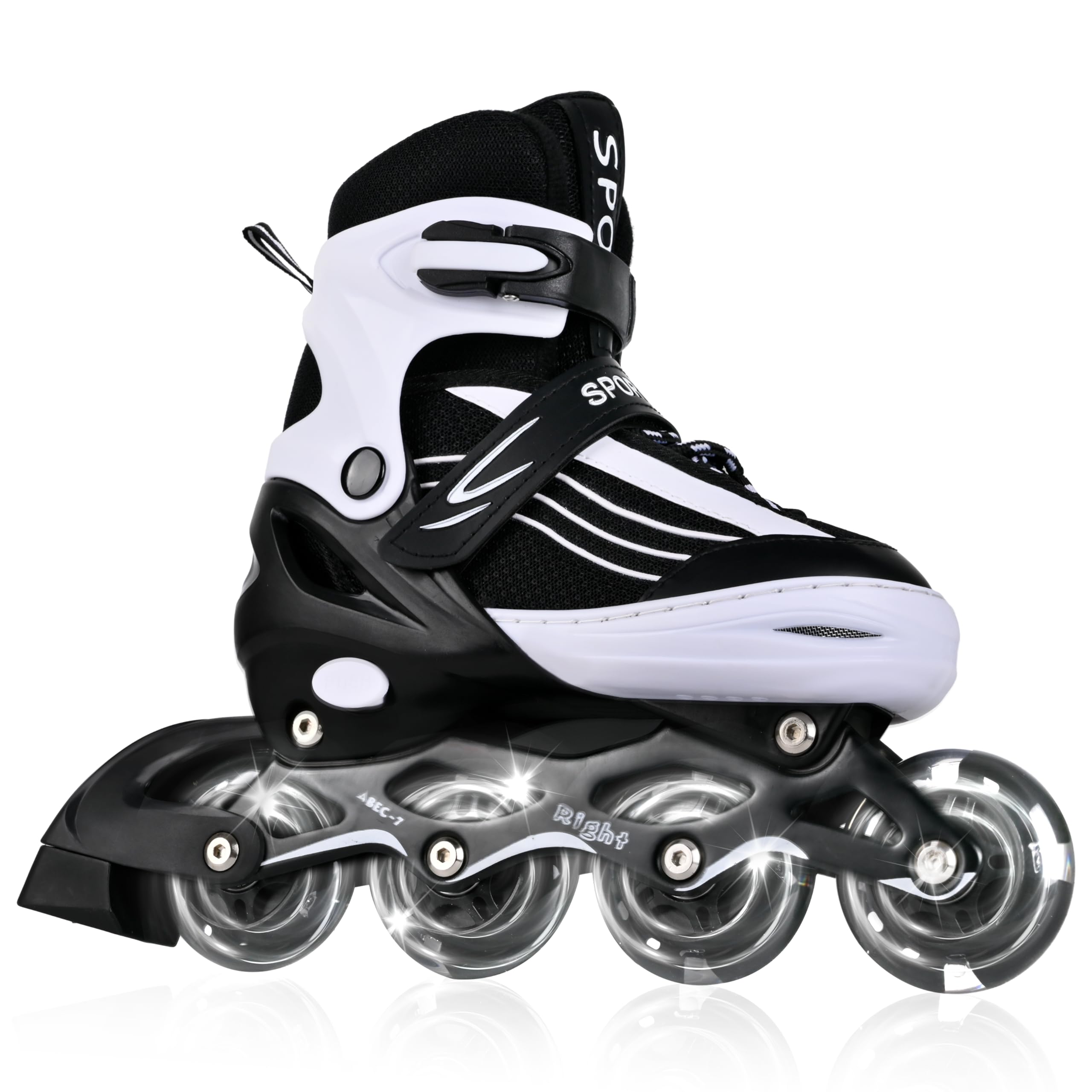 MGYZM Pattini in linea per ragazze, pattini a rotelle per ragazze, pattini in linea per bambini con ruote illuminate, pattini per ragazzi per sport indoor