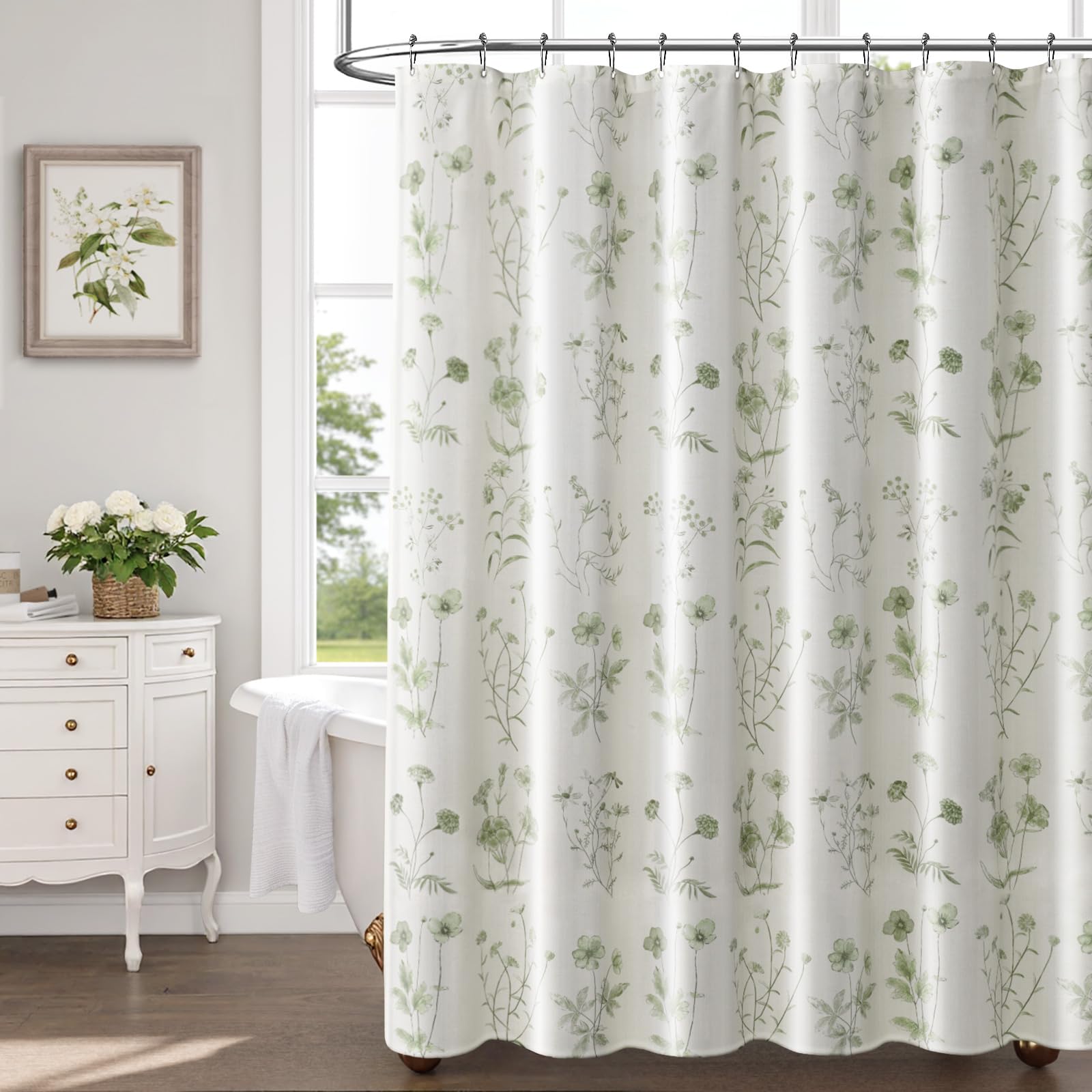 Boho Shower Curtain Country Style Shower Curtains French Country Shower  Curtain - 72x72\, image size:1600x1600
