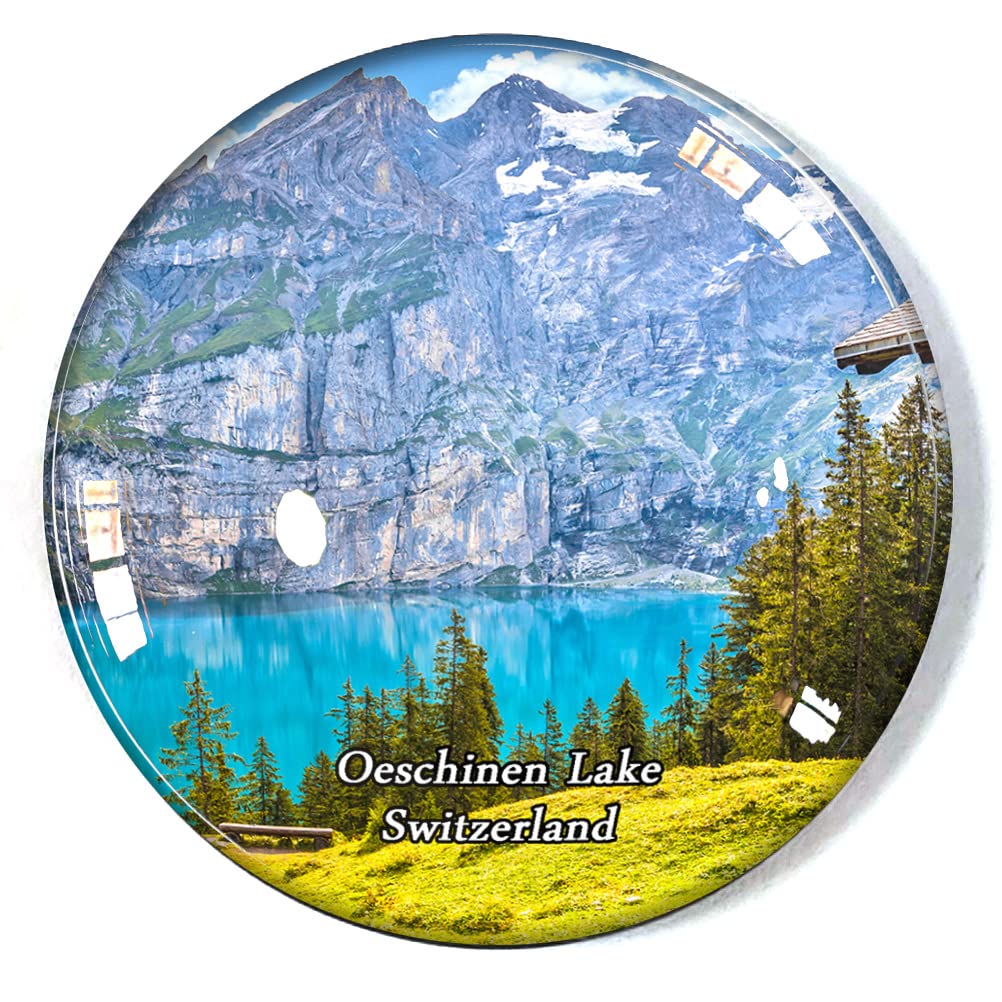 Oeschinen Lake Switzerland Fridge Magnet Refrigerator Freezer Magnet Souvenir Decoration Magnet Sticker Glass Crafts