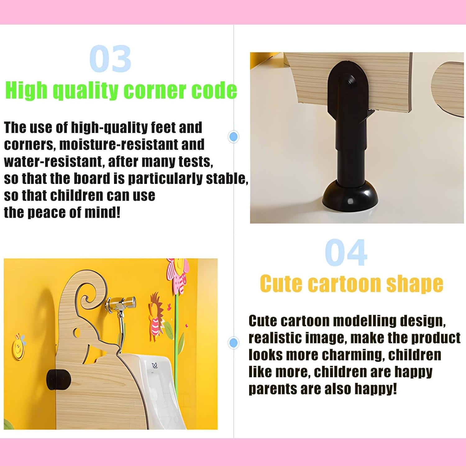 子供用小便器スクリーン トイレパーティション プライバシースクリーン 浴室の壁の仕切り 幼稚園用パーティション アクセサリー付き(グ