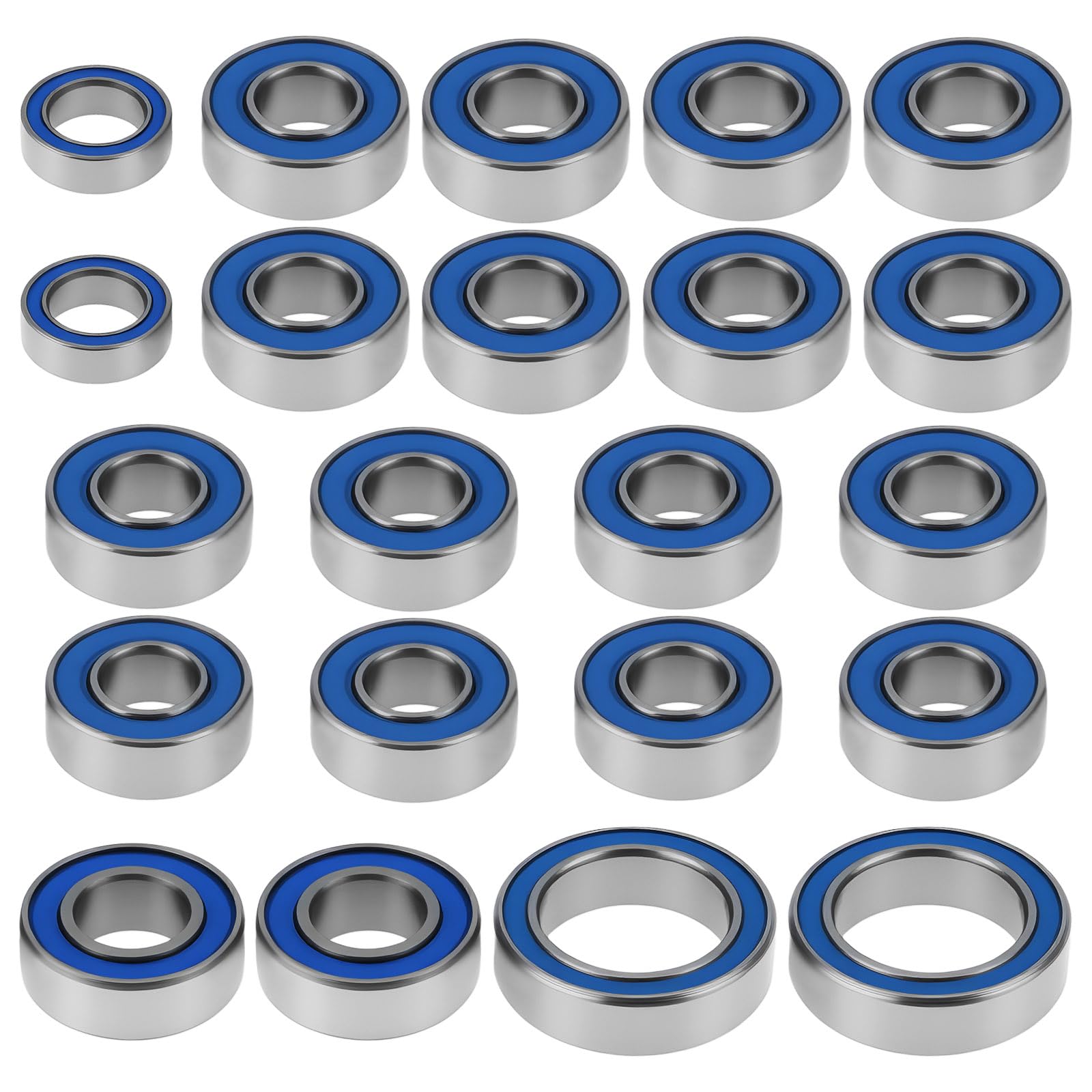 LT Easiyl 22pcs RC Rubber Sealed Bearing Kit Compatible with CC-02 Defender 90 G 500 Unimog 406