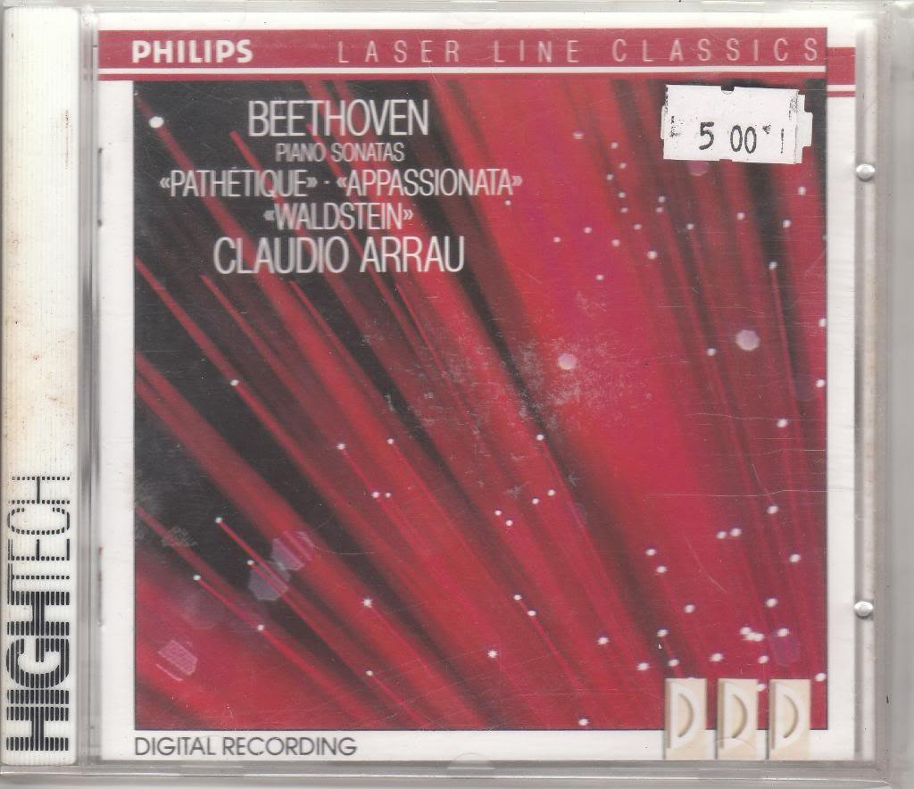 Piano Sonatas (Piano: Claudio Arrau: Pathetique, Appassionata, Waldstein) [Audio CD]