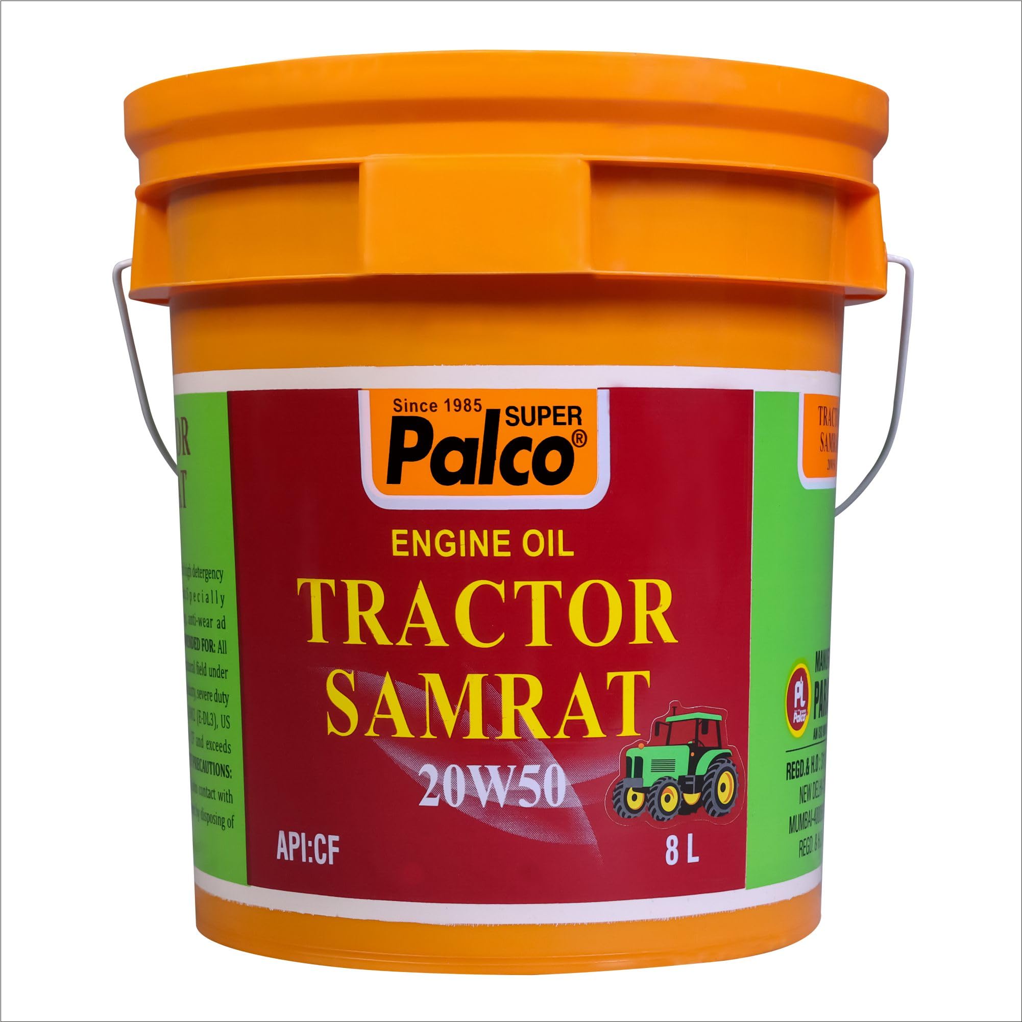 PALCO Tractor Samrat 20W50 CF Multigrade Diesel Engine Oil for Tractors 8 Litre, Heavy Duty Engine Oil Compatible with Escorts, Ford & Eicher Increased Drain Interval-image-27