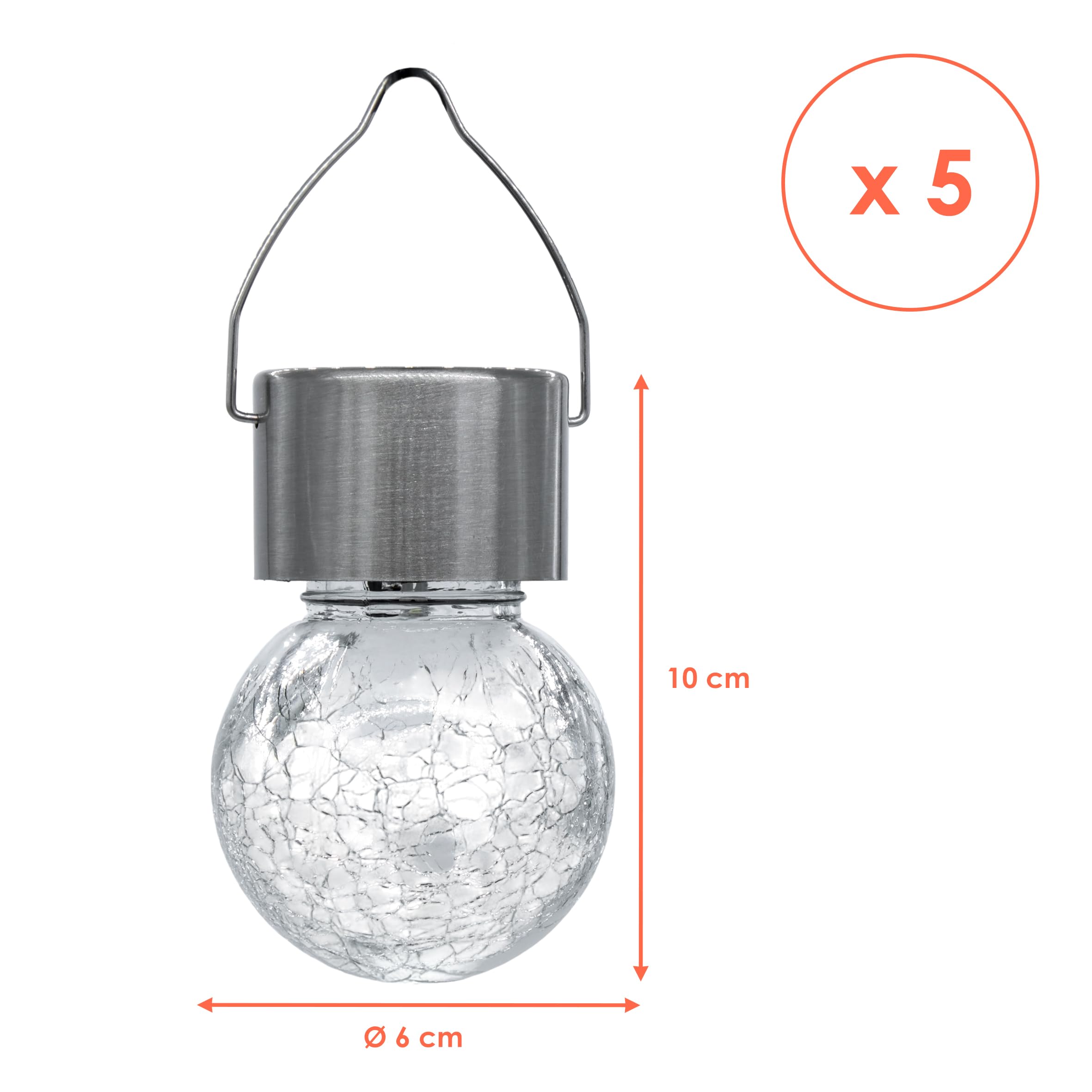 Spetebo 5 x solarna lampa wisząca LED – dekoracja ogrodowa lampa solarna lampa ogrodowa lampa wisząca