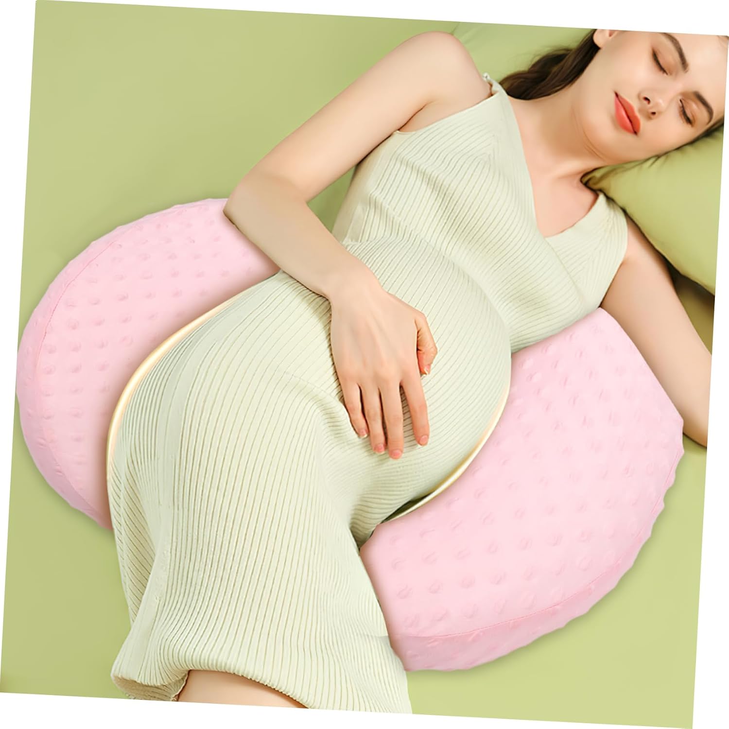 Breathable Maternity Pillow Pregnancy Waist Support Side Sleeping Pillow Cooling Maternity Supply