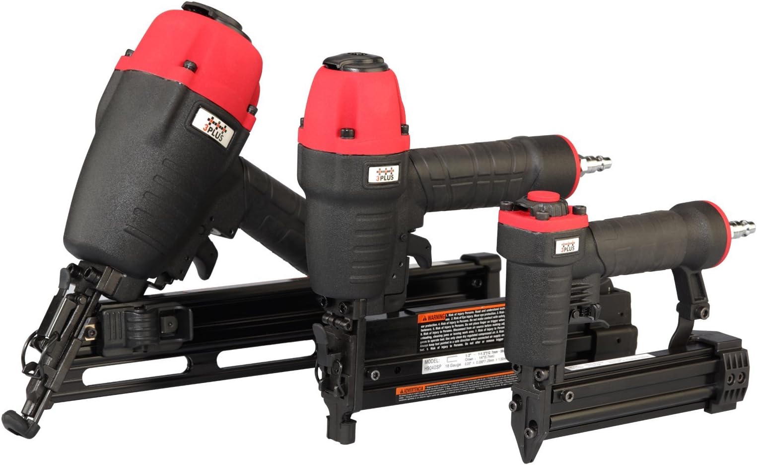 HCBFN3SP Pneumatic Angle Finish Nailer & Narrow Crown Stapler & Pinner Combo Kit