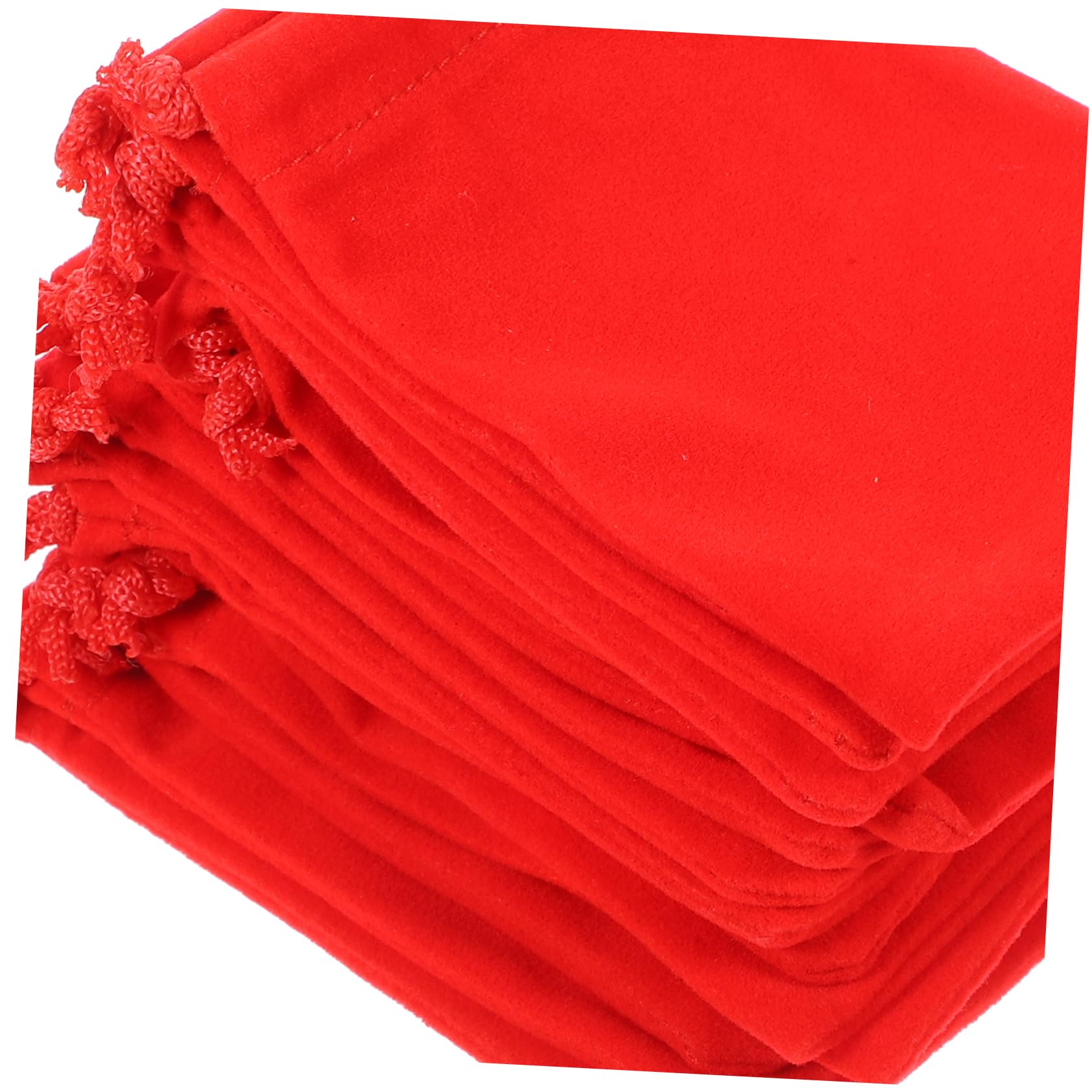 FONDOTIN 20pcs Mini Flannel Bag Set Drawstring Jewelry Pouches Bulk Small Storage Bags Ideal for and Decor