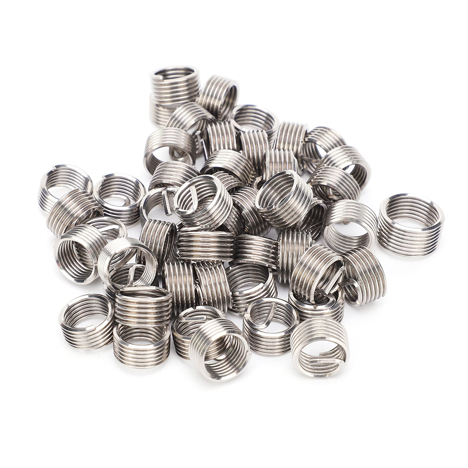 M10X1.25 50Pcs Thread Inserts Male Female Reducing Nut Repair Tool Stainless Steel Fastener M10X1.25 Thread Inserts (1.5D) - Image 2