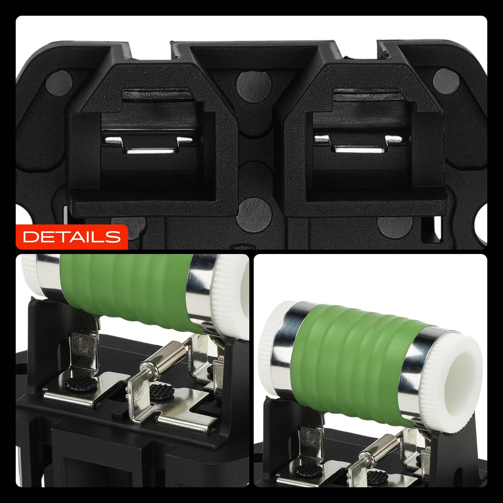 Frankberg Resistenza riscaldamento Regolatore Ventilatore 2-Poli Compatibile con Idea 350 Punto 188 Ypsilon 843 Doblo Furgone/MPV 223 Musa 350 Replace# 71733587,71730456