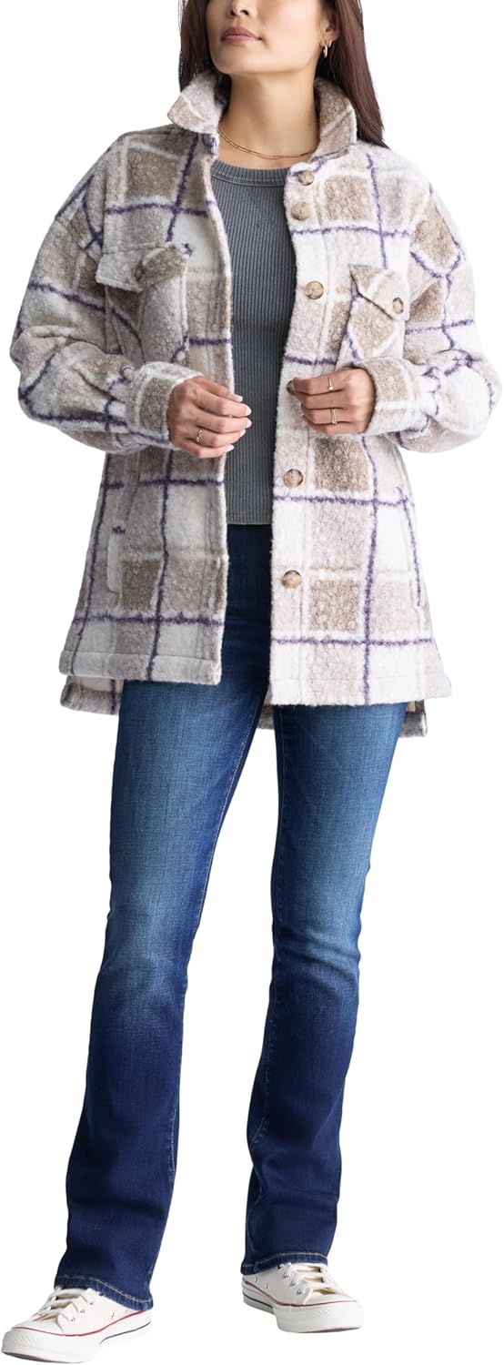 Buffalo David Bitton womens Royce Long Sleeve Double Pocket Shacket - Image 4