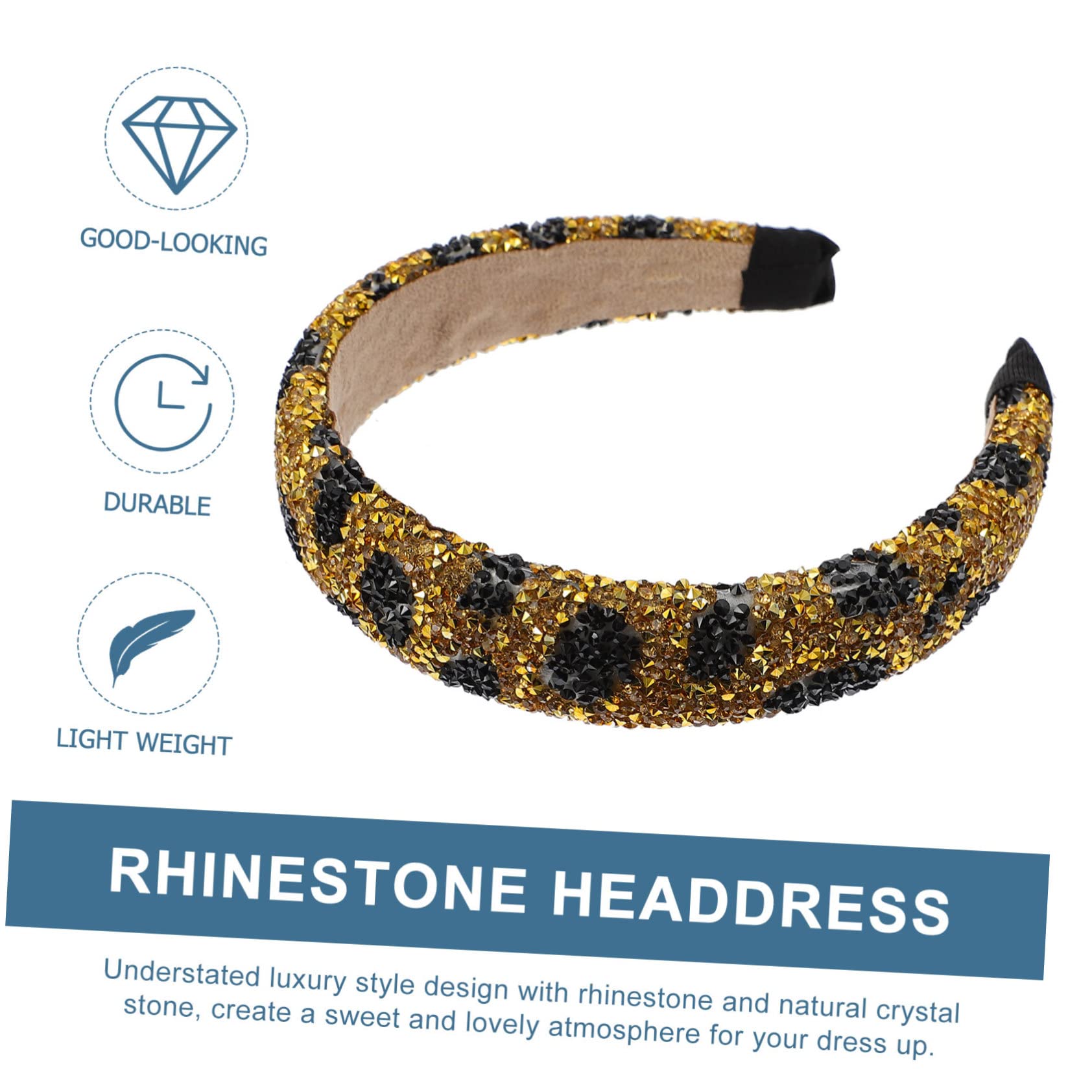 Healeved 4piezas Diadema De Cristal Natural Piedras Brillantes Para Novias y Damas De Honor Accesorio Para Eventos Especiales y Ceremonias