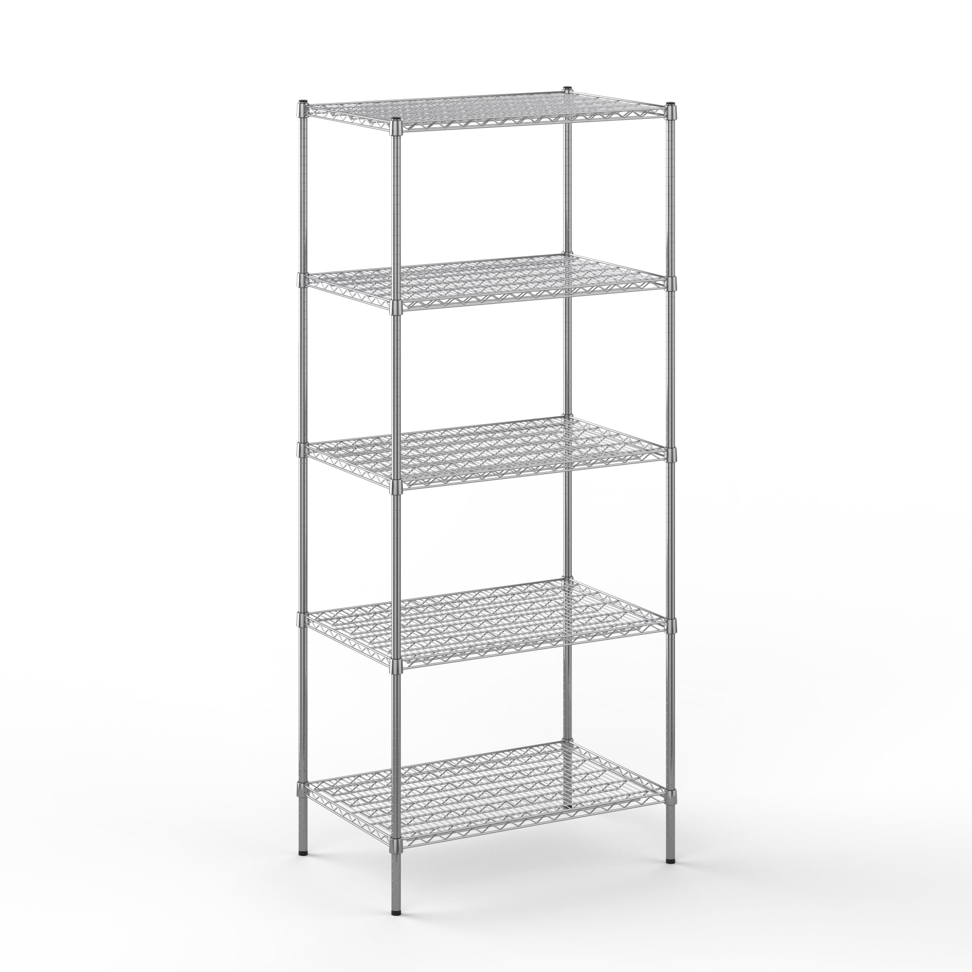 24" Deep x 36" Wide x 86" Height Wire Shelving Kit | 5-Tier | NSF Commercial Storage Rack Unit