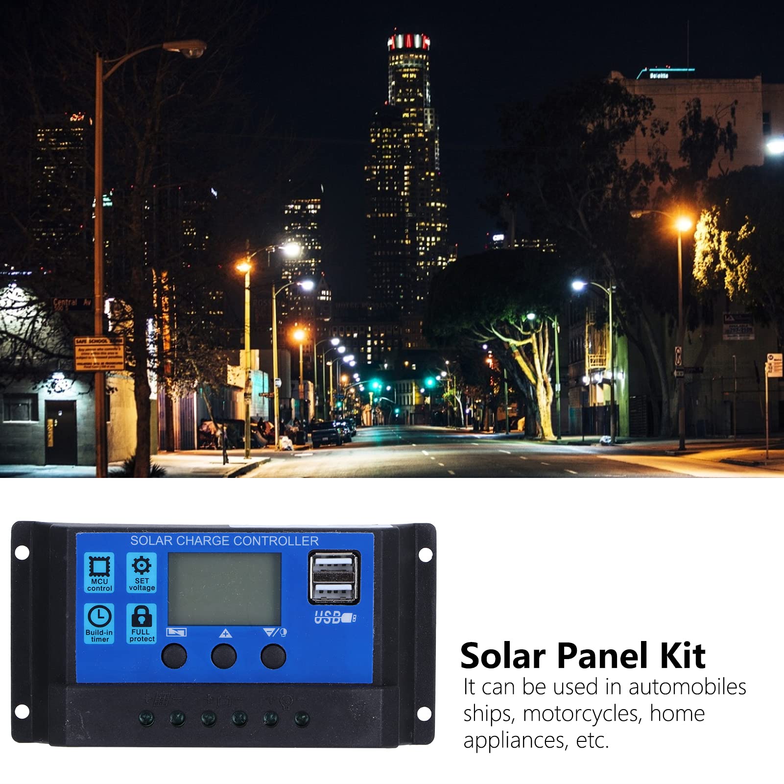 CHICIRIS Kit Pannello Solare, Modulo Fotovoltaico in Polisilicio da 50 W 18 V con Regolatore di Carica Solare per Camper, Auto, Moto