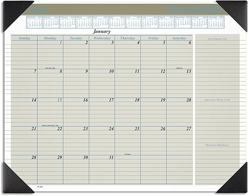 Calendario de escritorio ejecutivo AT-A-GLANCE® 2024, 21-3/4 x 17 pulgadas, de enero a diciembre de 2024, HT1500