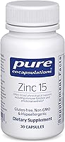 Vista 1 de Pure Encapsulations Zinc 15 mg - Suplemento de picolinato de zinc para apoyo, crecimiento y desarrollo del sistema inmunitario - para la curación