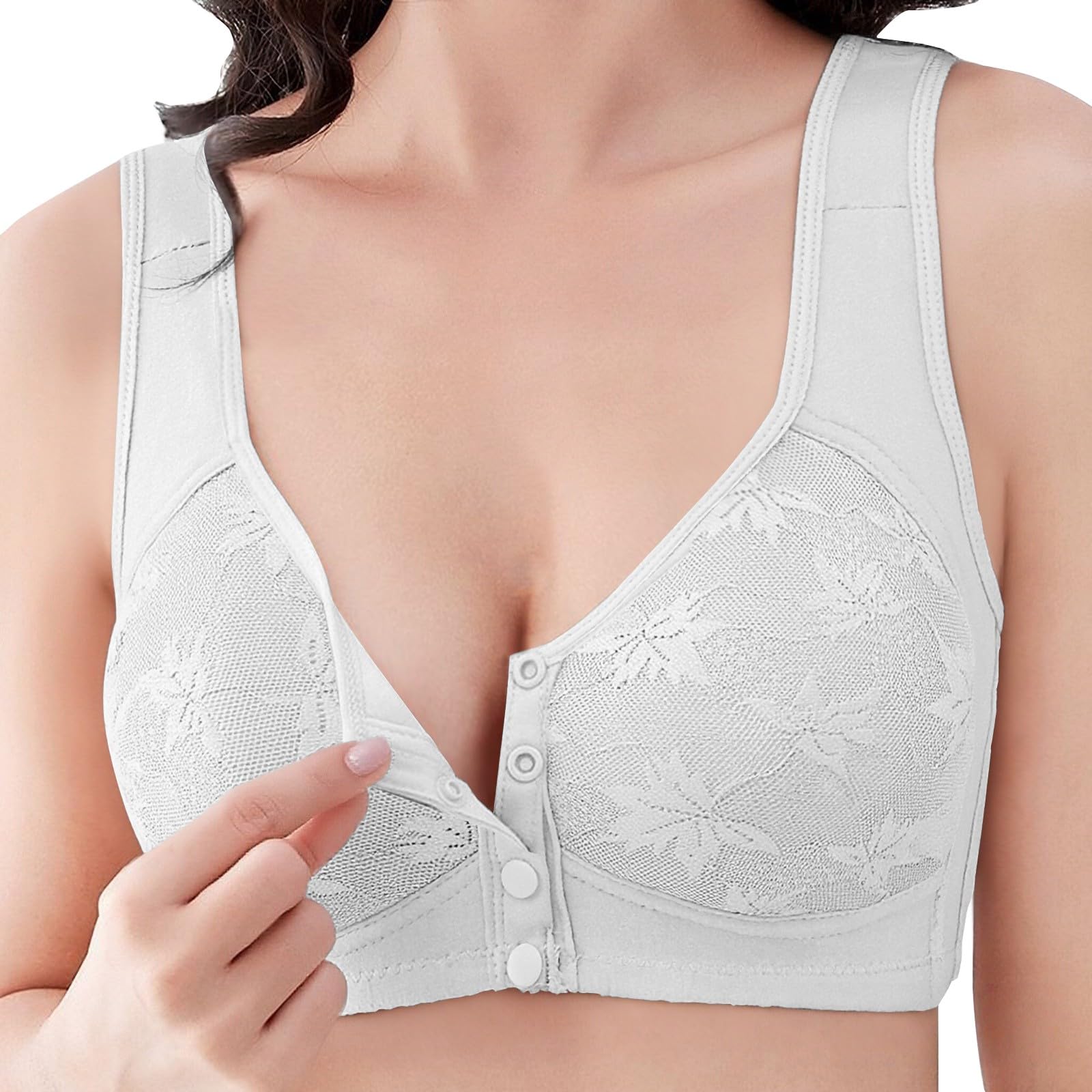 Bh Damen Ohne Bügel Baumwolle Sport Bra Bügelloser Bh Mit Vorne Verschluss