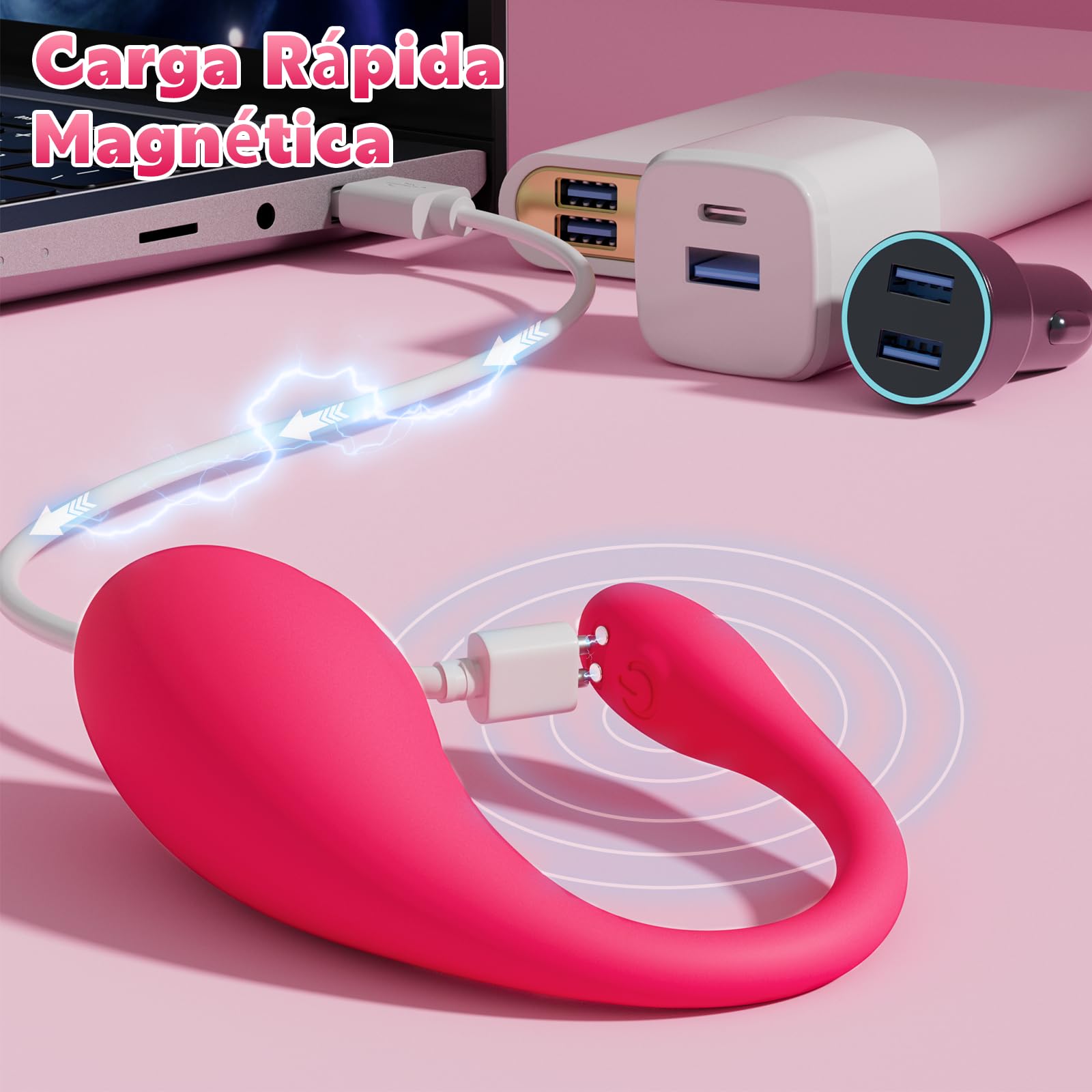 Vibradores Punto G Juguetes Sexuales, Vibradorador Mujer APP Control Bluetooth Juguetes Sexuales, Bullet Portátil Consolador Silencioso Estimulador Bluetooth para Mujeres